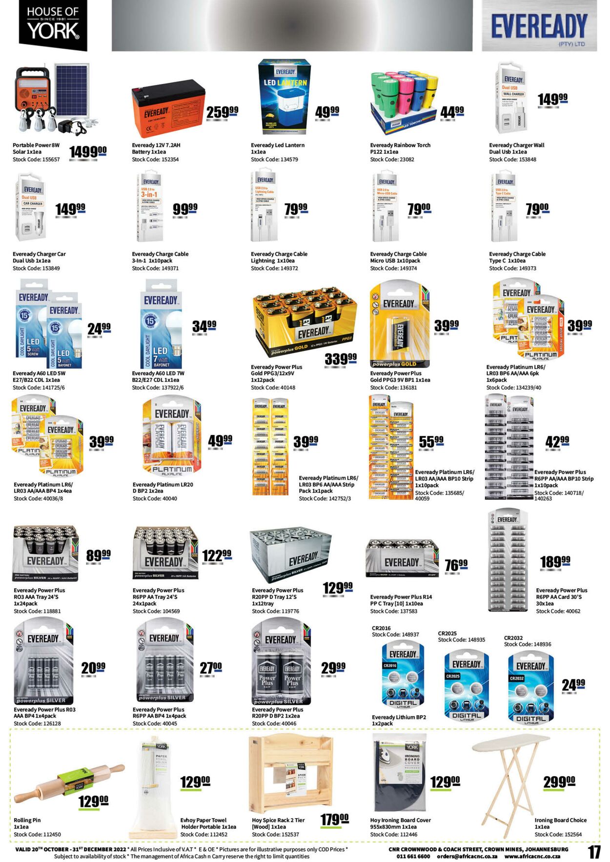 Special Africa Cash&Carry 20.10.2022 - 31.12.2022