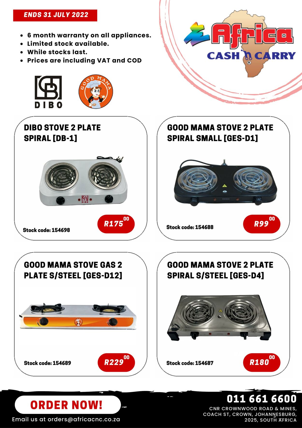Special Africa Cash&Carry 01.07.2022 - 31.07.2022
