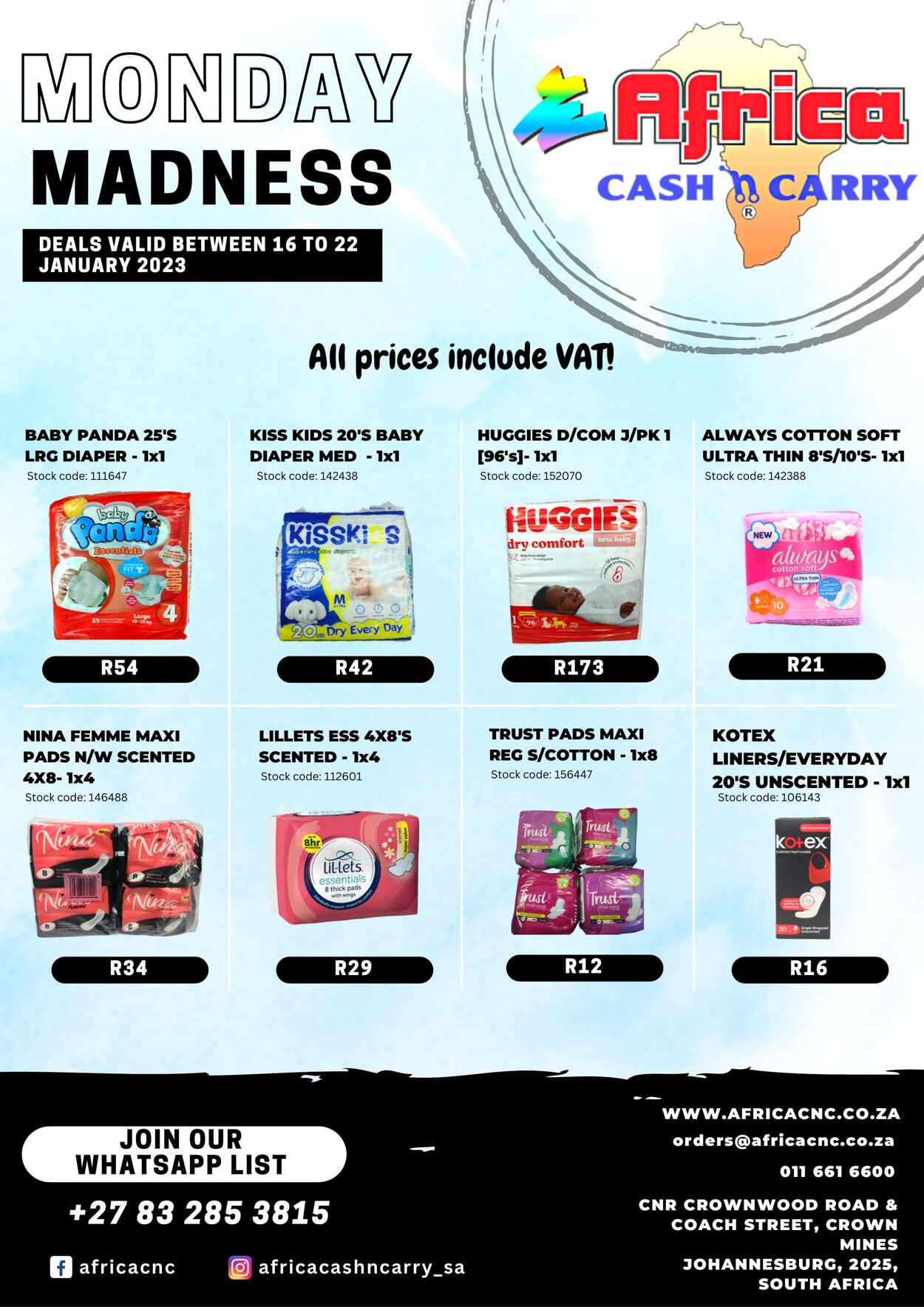Special Africa Cash&Carry 16.01.2023 - 22.01.2023