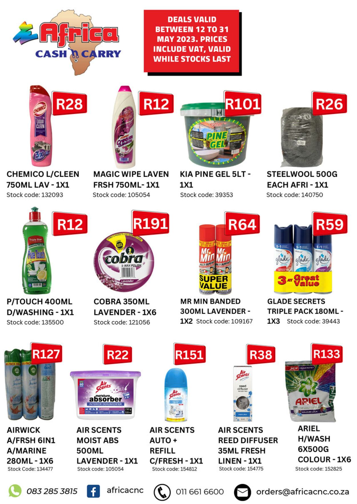 Special Africa Cash&Carry 12.05.2023 - 31.05.2023