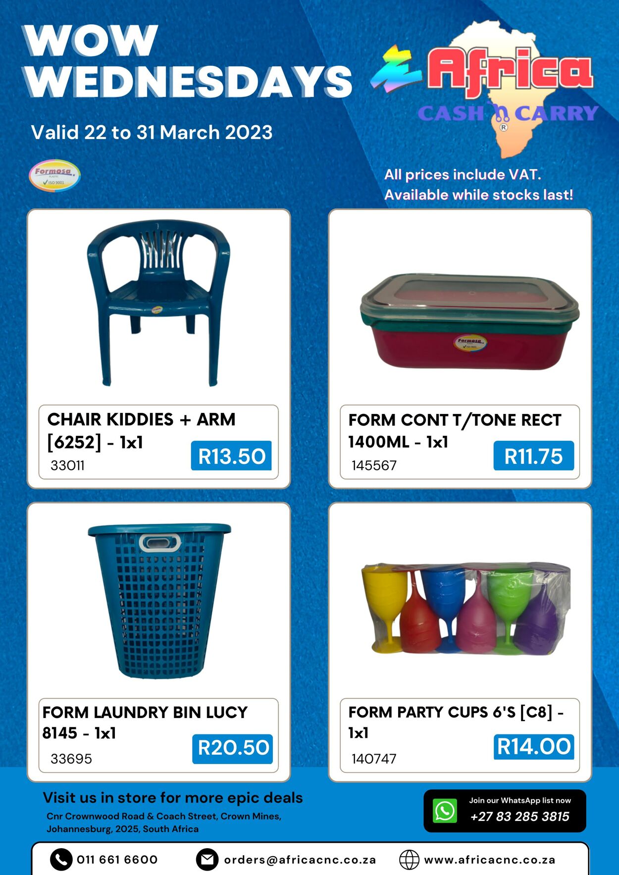 Special Africa Cash&Carry 22.03.2023 - 31.03.2023