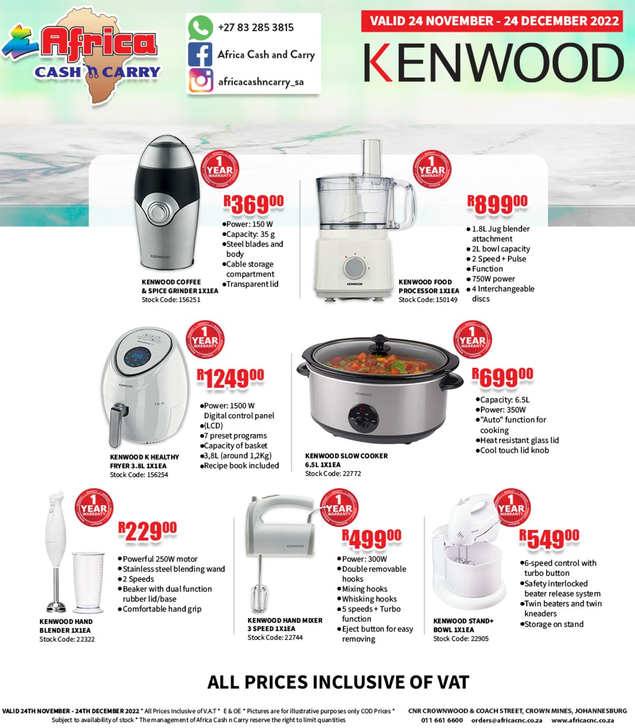 Special Africa Cash&Carry 24.11.2022 - 24.12.2022