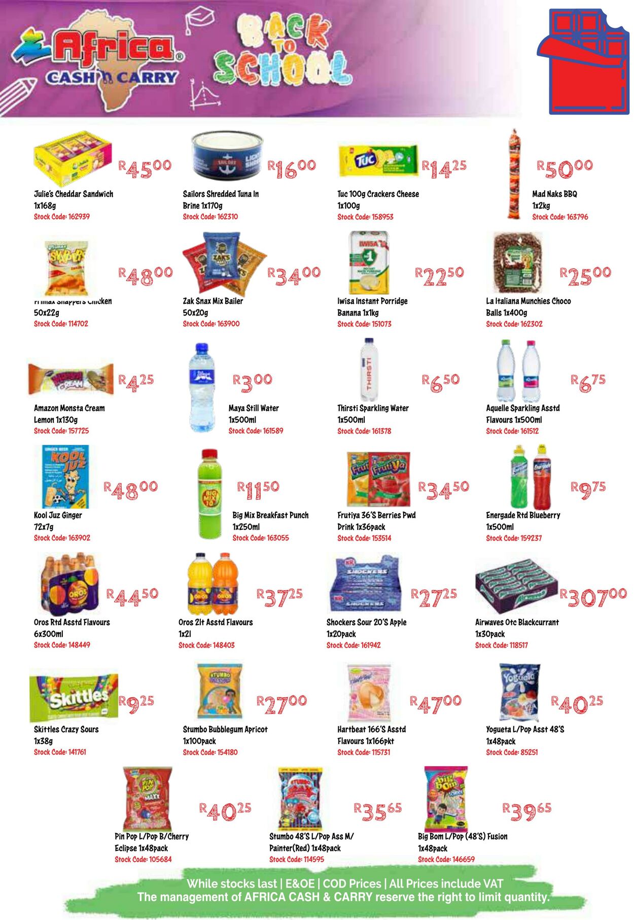 Special Africa Cash&Carry 11.11.2024 - 31.01.2025