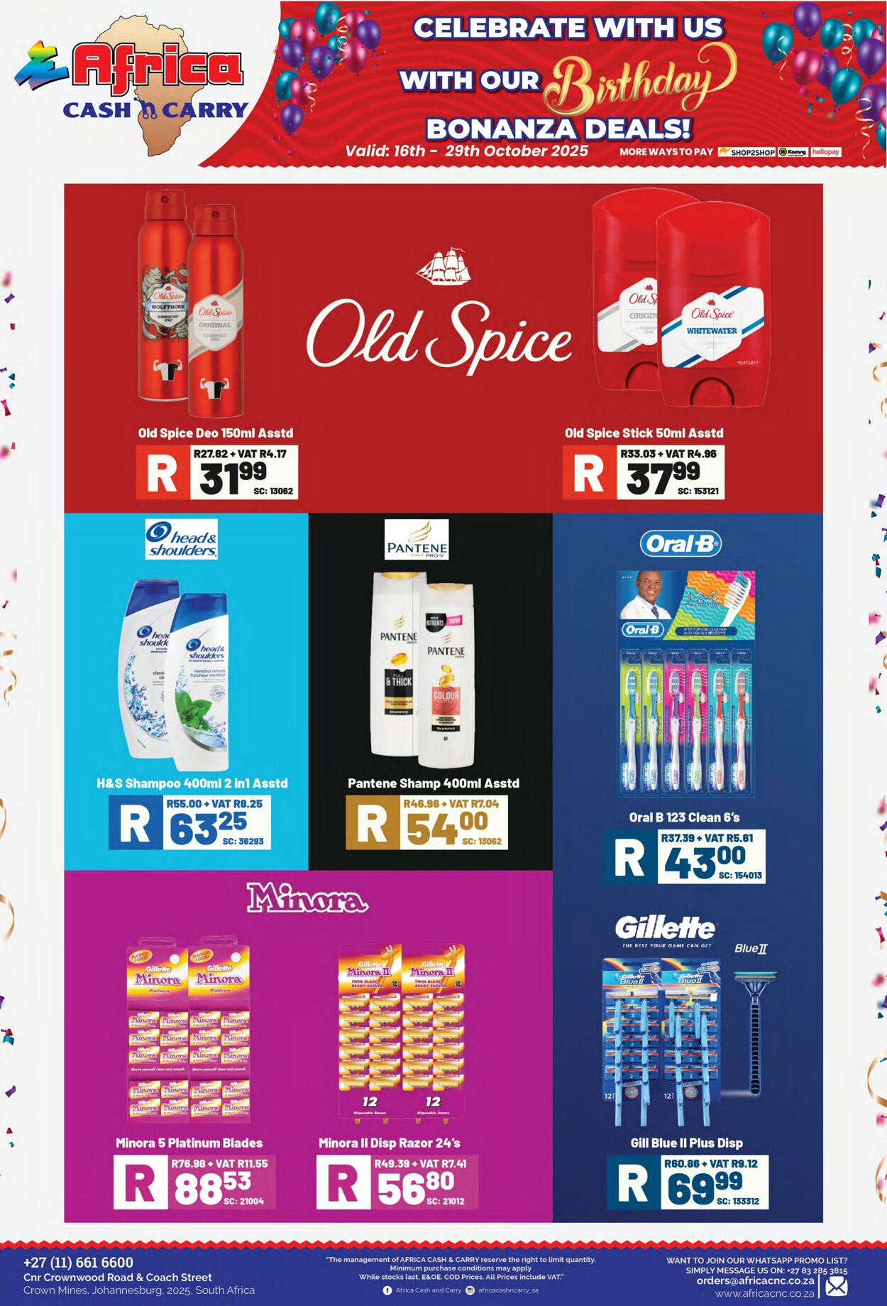 Special Africa Cash&Carry 16.10.2025 - 29.10.2025
