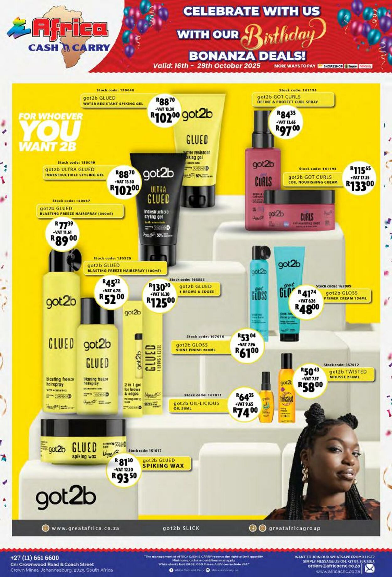 Special Africa Cash&Carry 16.10.2025 - 29.10.2025