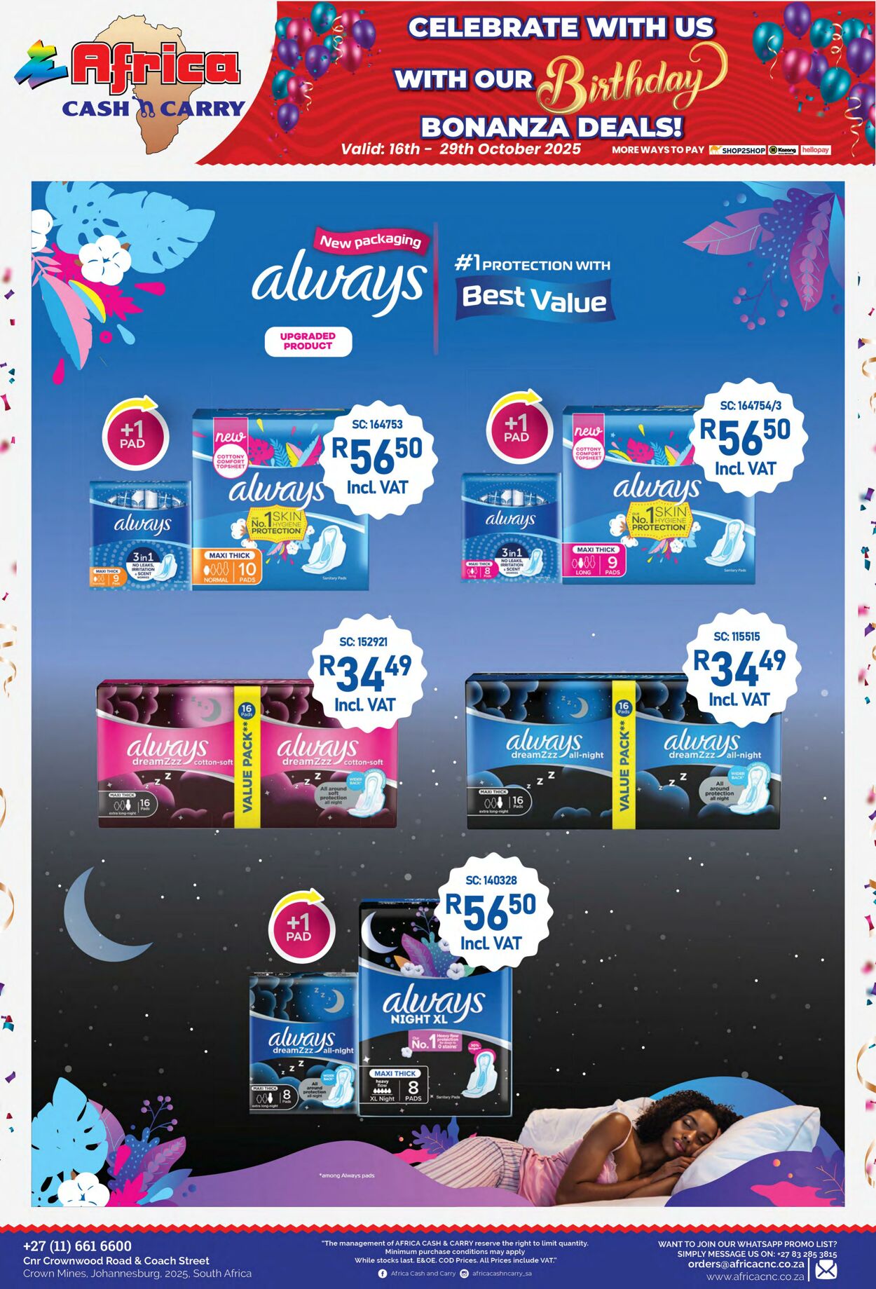 Special Africa Cash&Carry 16.10.2025 - 29.10.2025