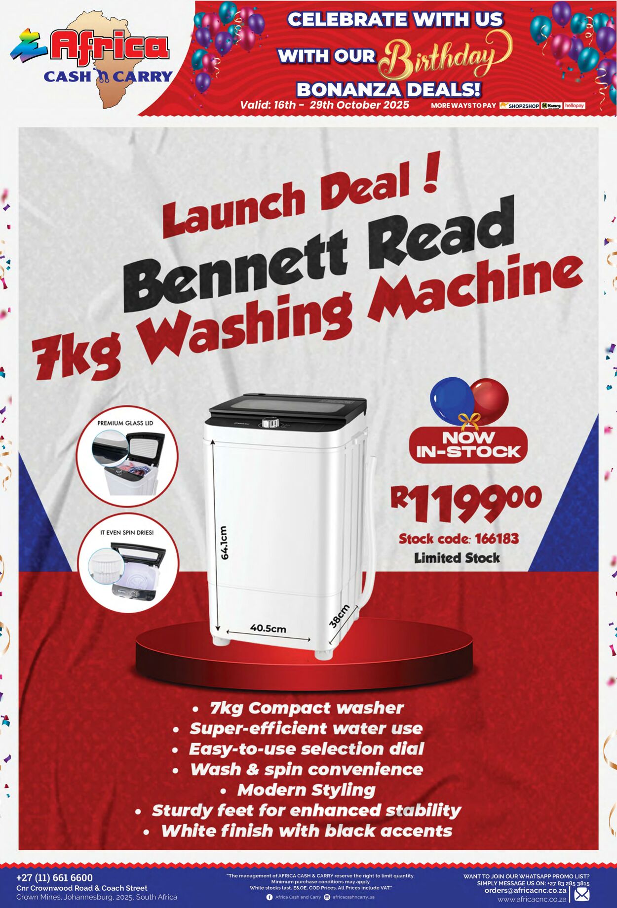 Special Africa Cash&Carry 16.10.2025 - 29.10.2025