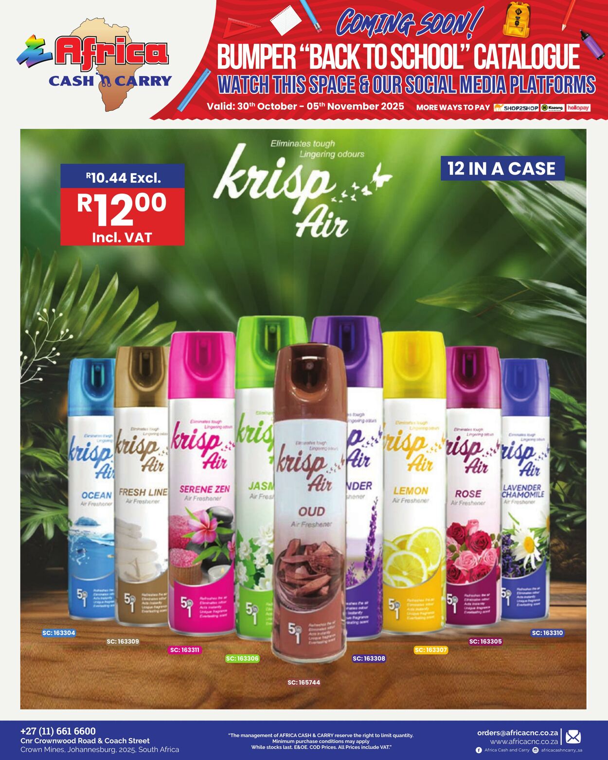 Special Africa Cash&Carry 30.10.2025 - 05.11.2025