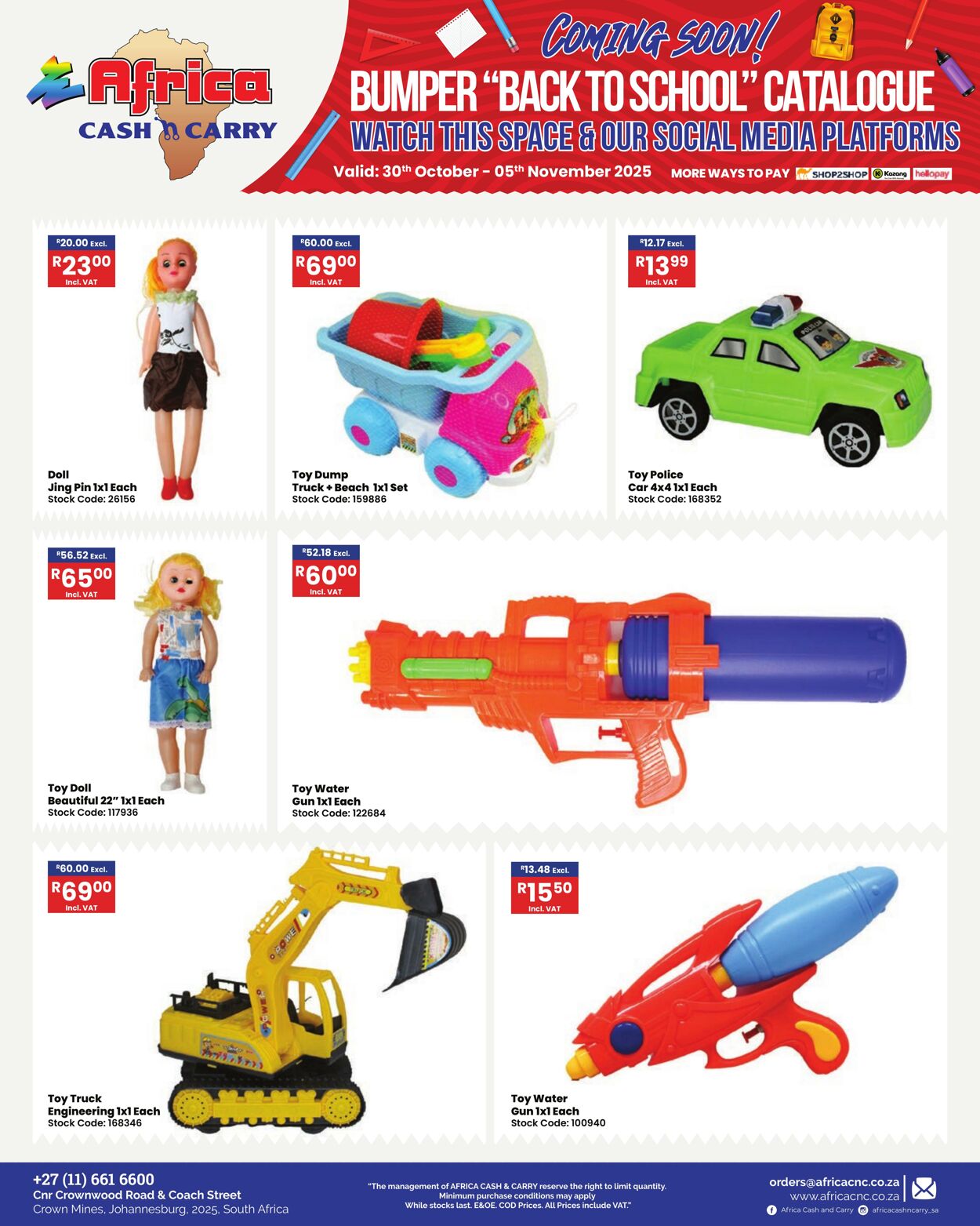 Special Africa Cash&Carry 30.10.2025 - 05.11.2025