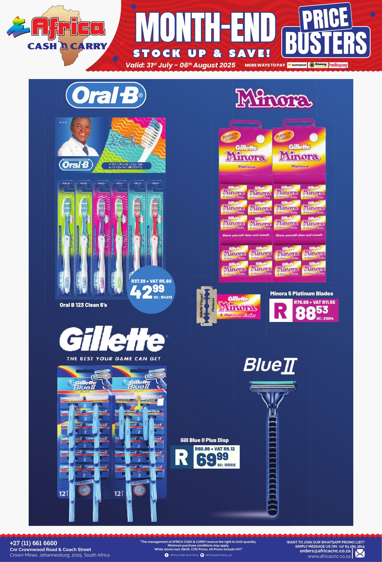 Special Africa Cash&Carry 31.07.2025 - 06.08.2025