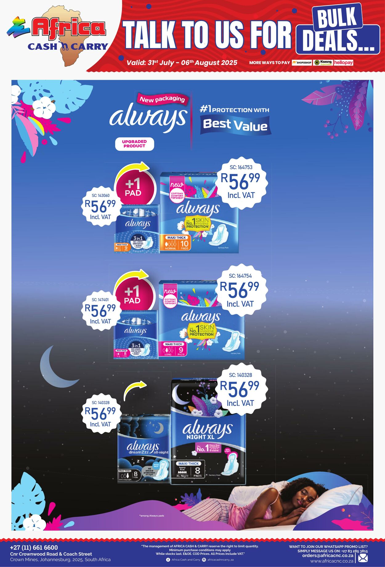 Special Africa Cash&Carry 31.07.2025 - 06.08.2025