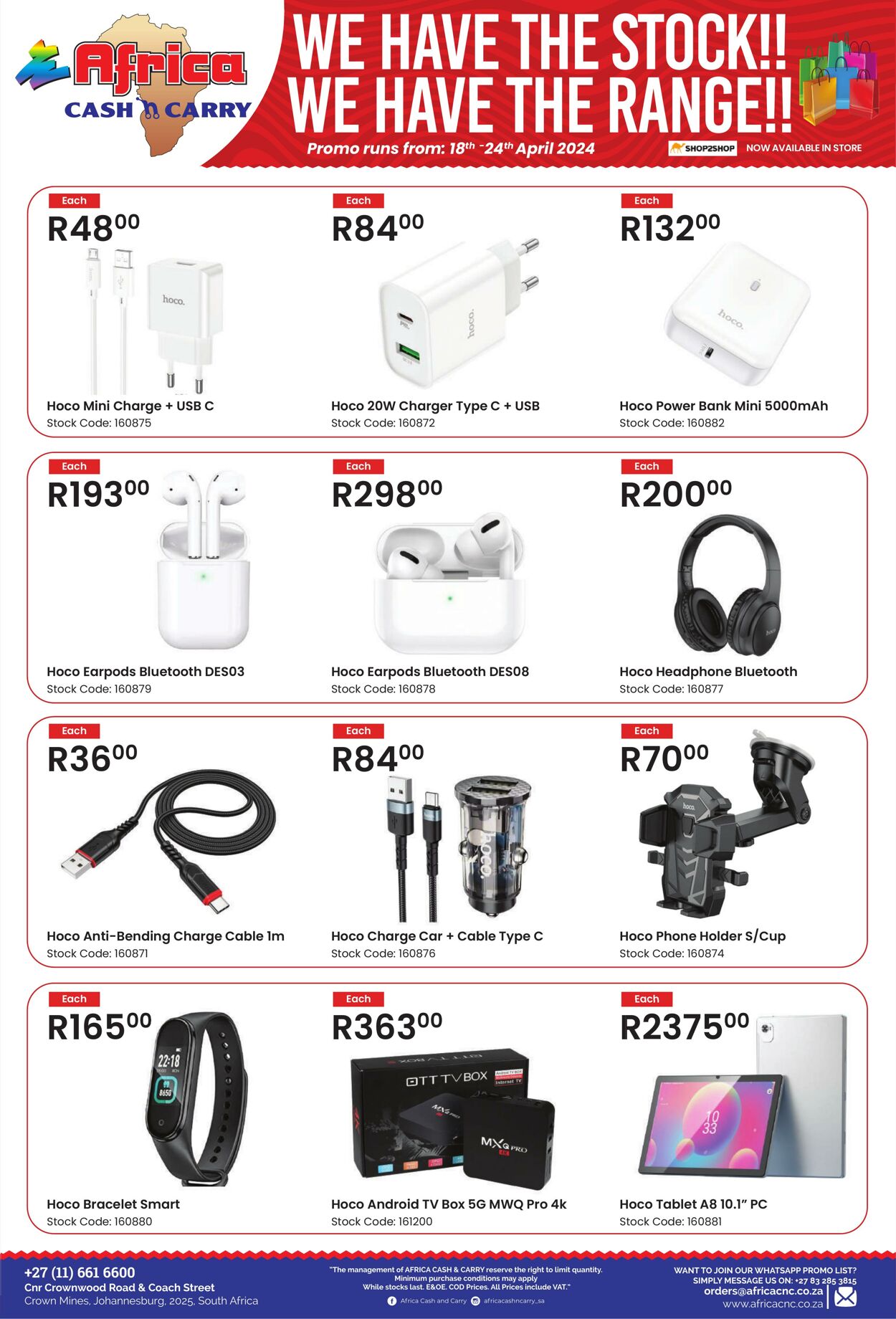 Special Africa Cash&Carry 18.04.2024 - 24.04.2024