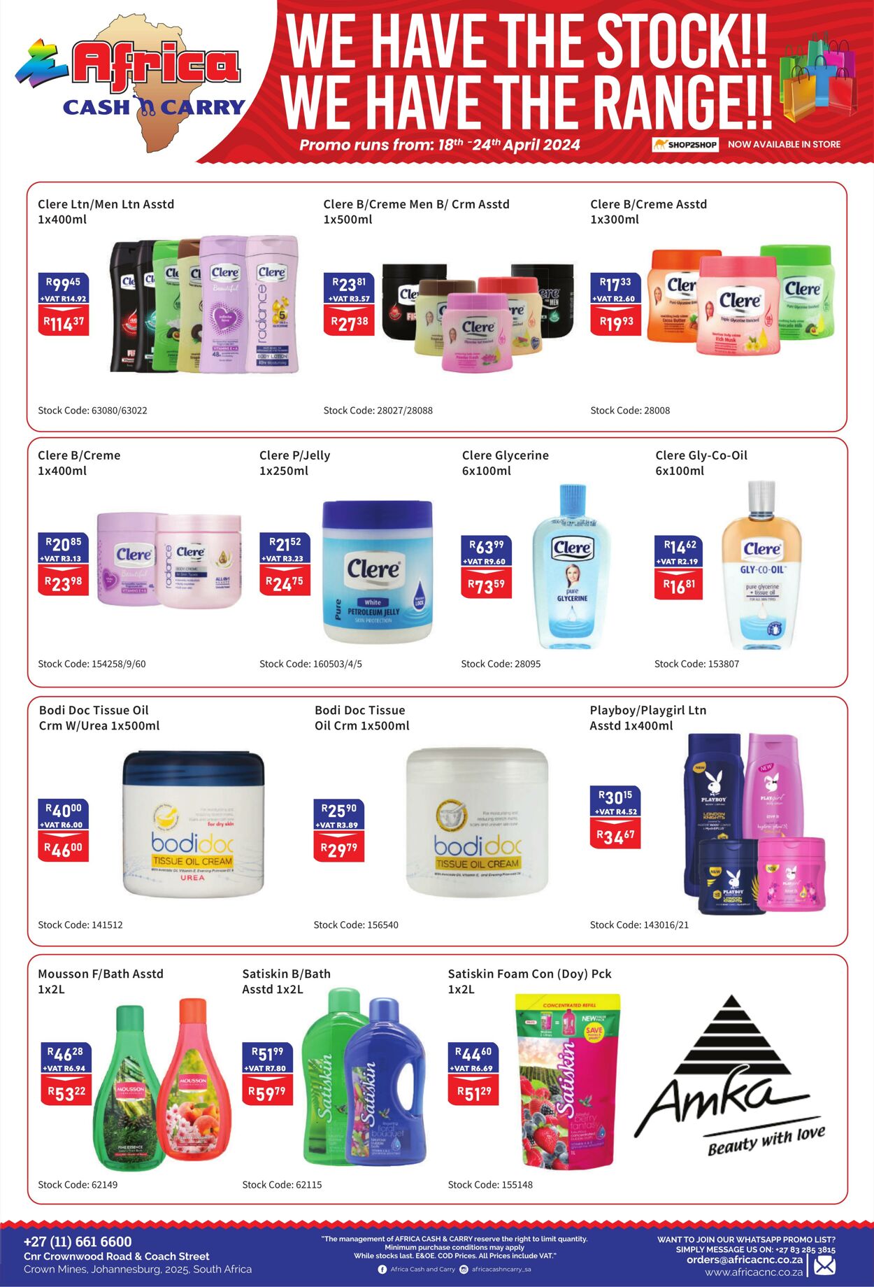 Special Africa Cash&Carry 18.04.2024 - 24.04.2024