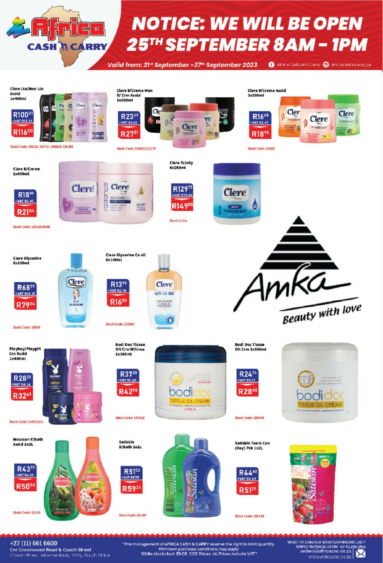 Special Africa Cash&Carry 21.09.2023 - 27.09.2023