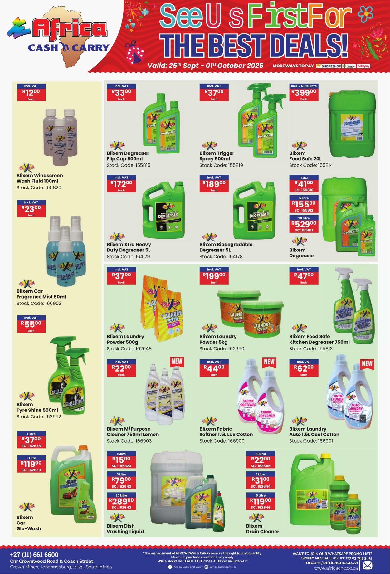 Special Africa Cash&Carry 25.09.2025 - 01.10.2025