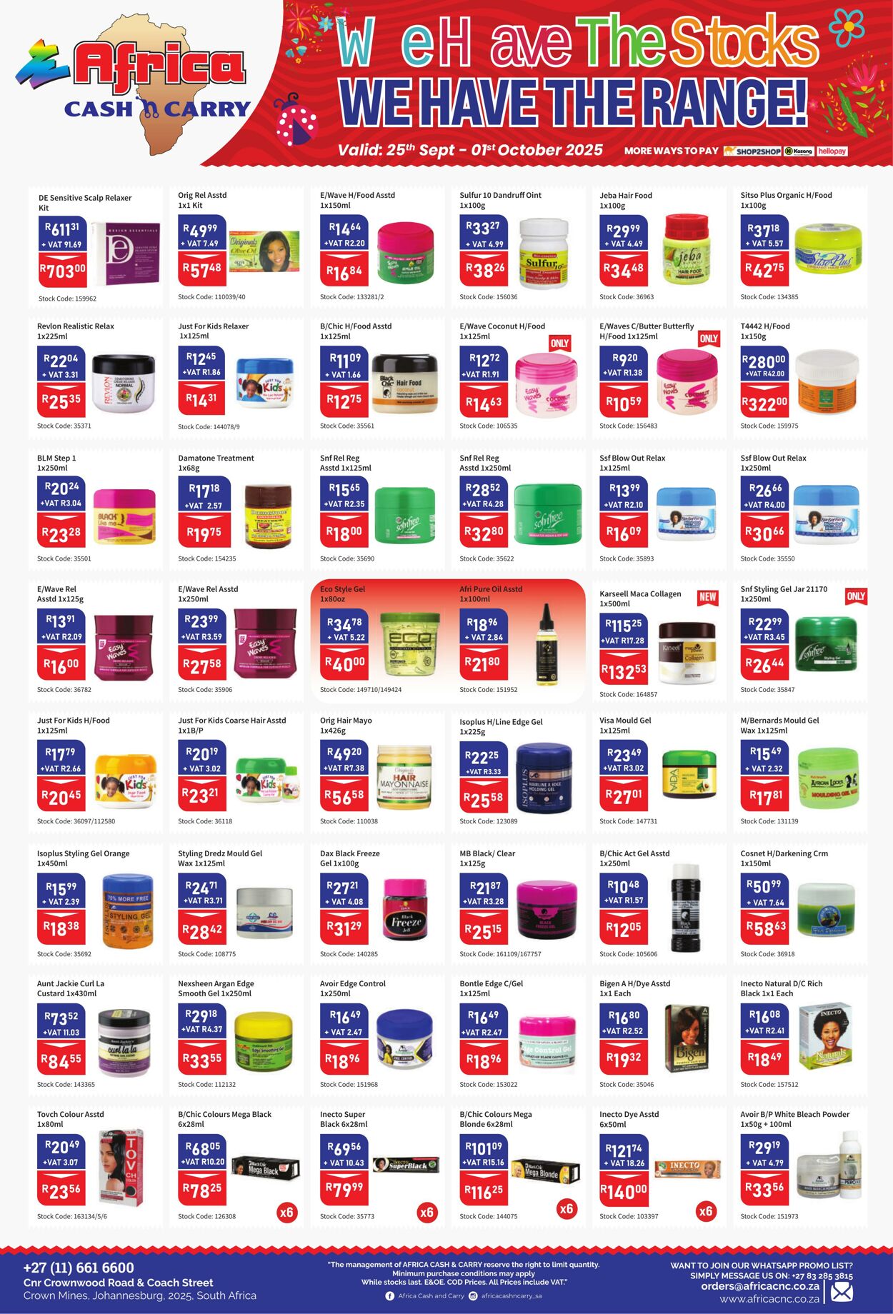 Special Africa Cash&Carry 25.09.2025 - 01.10.2025