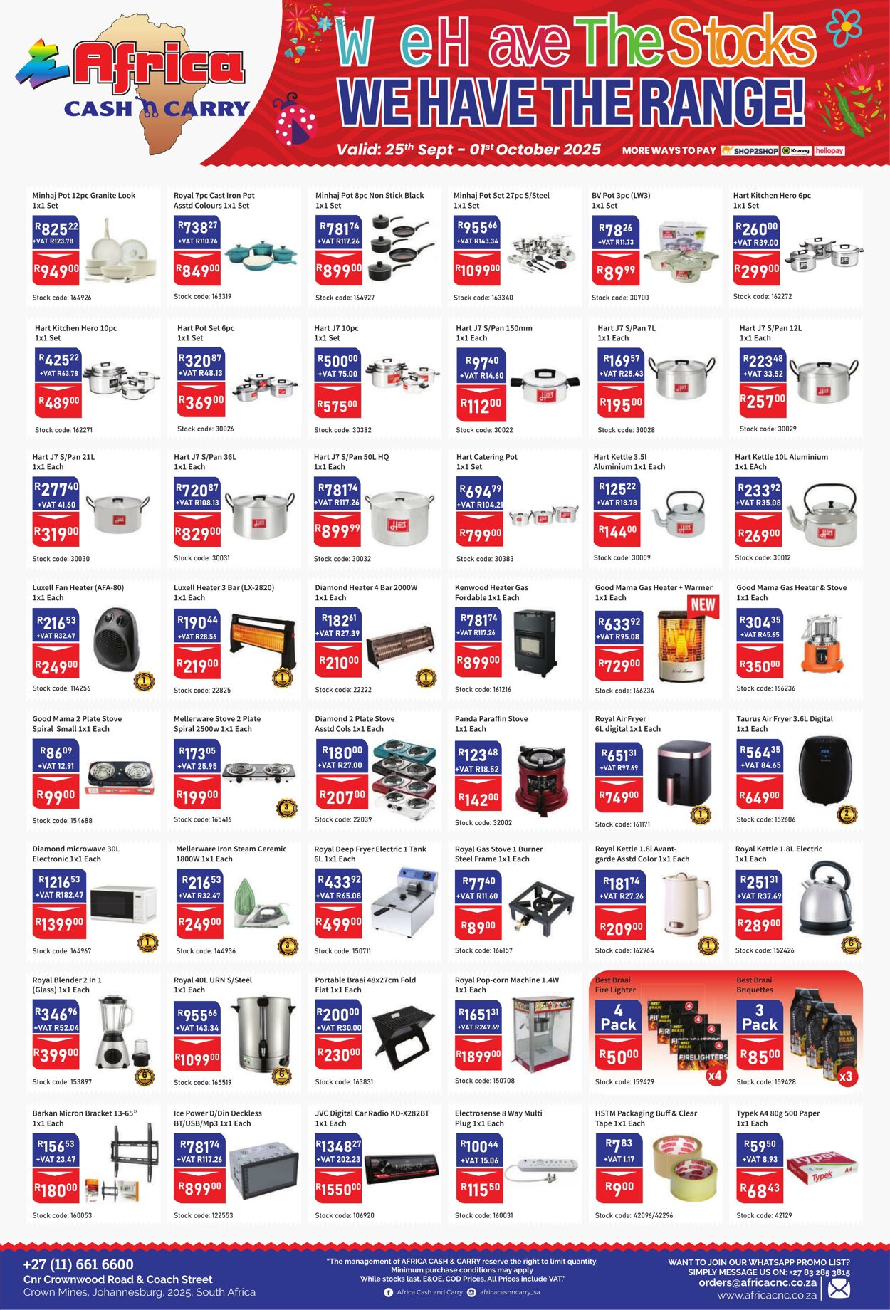 Special Africa Cash&Carry 25.09.2025 - 01.10.2025
