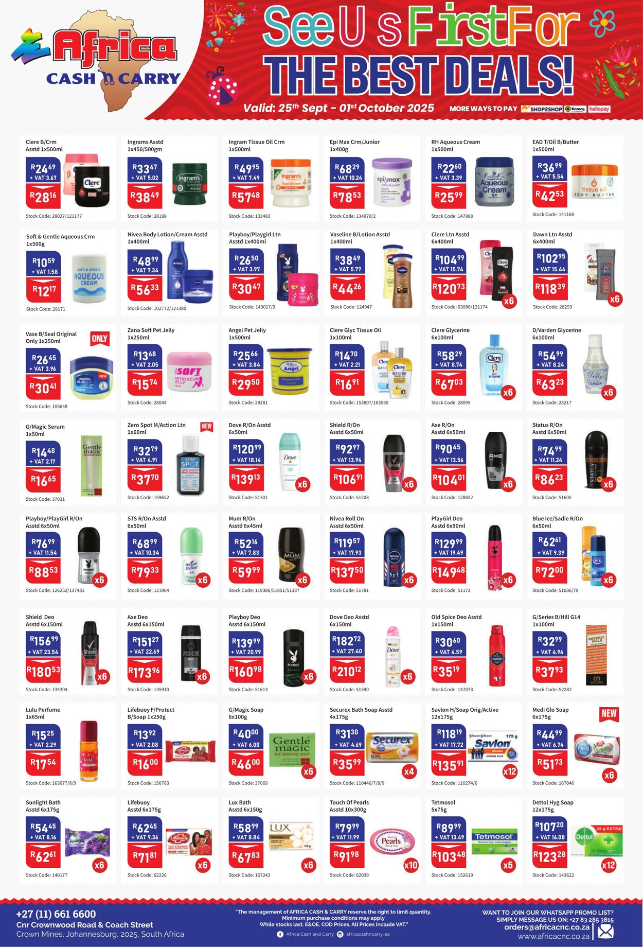 Special Africa Cash&Carry 25.09.2025 - 01.10.2025