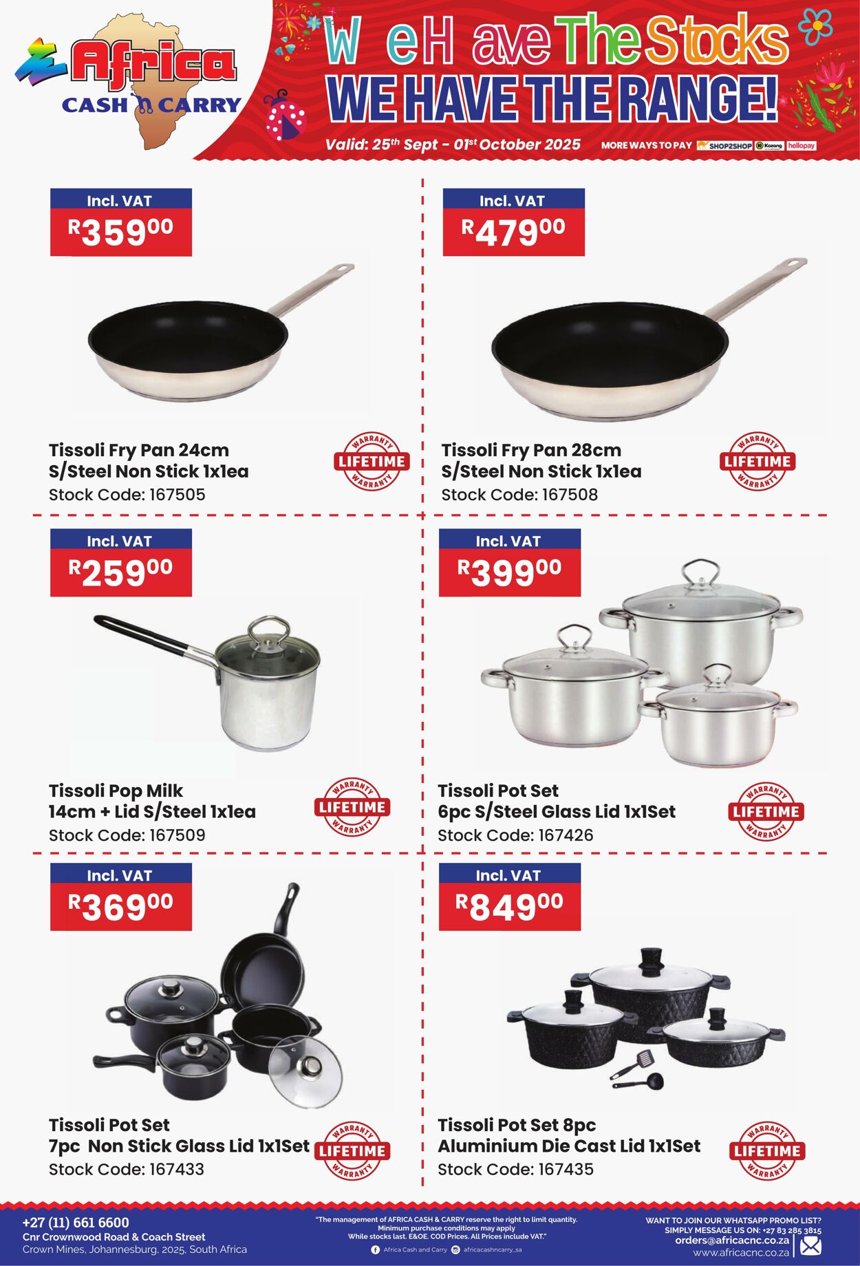 Special Africa Cash&Carry 25.09.2025 - 01.10.2025