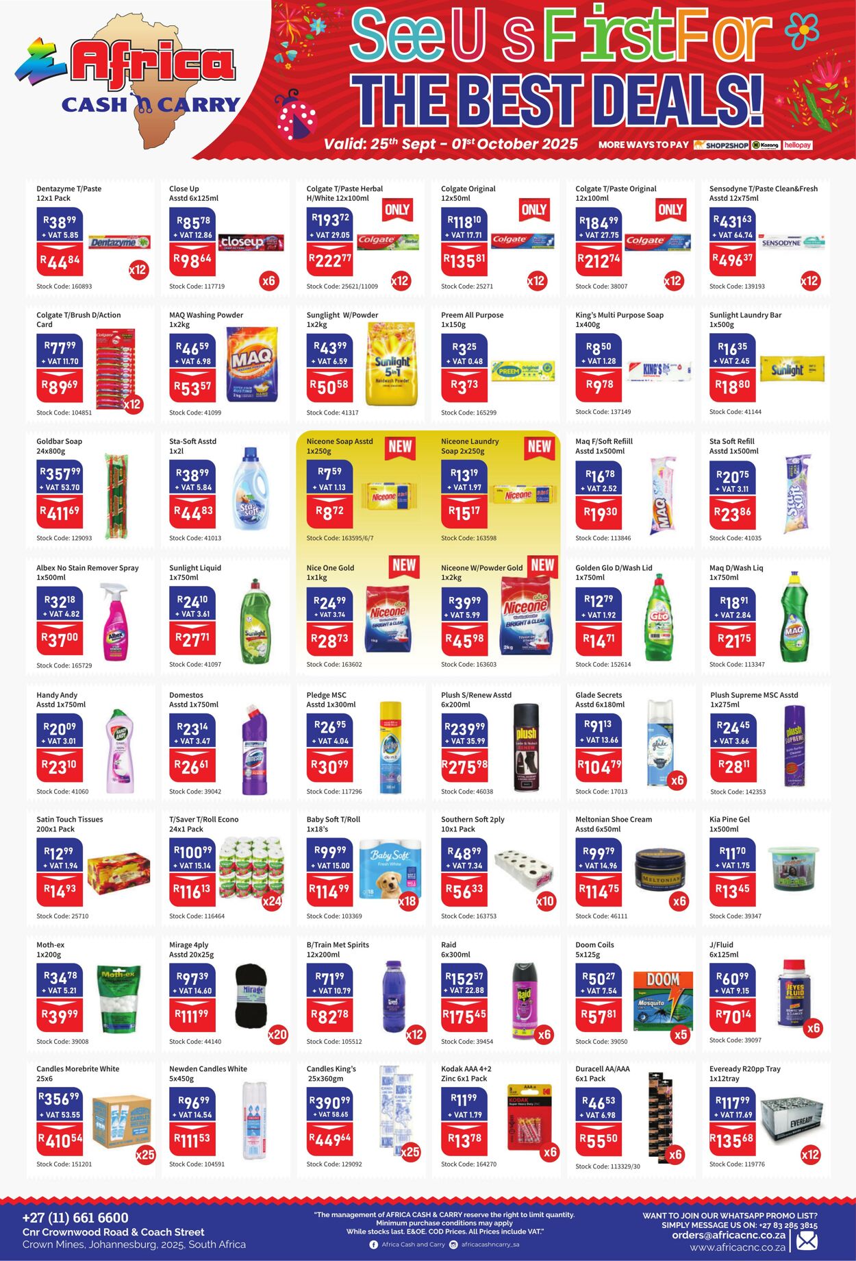 Special Africa Cash&Carry 25.09.2025 - 01.10.2025
