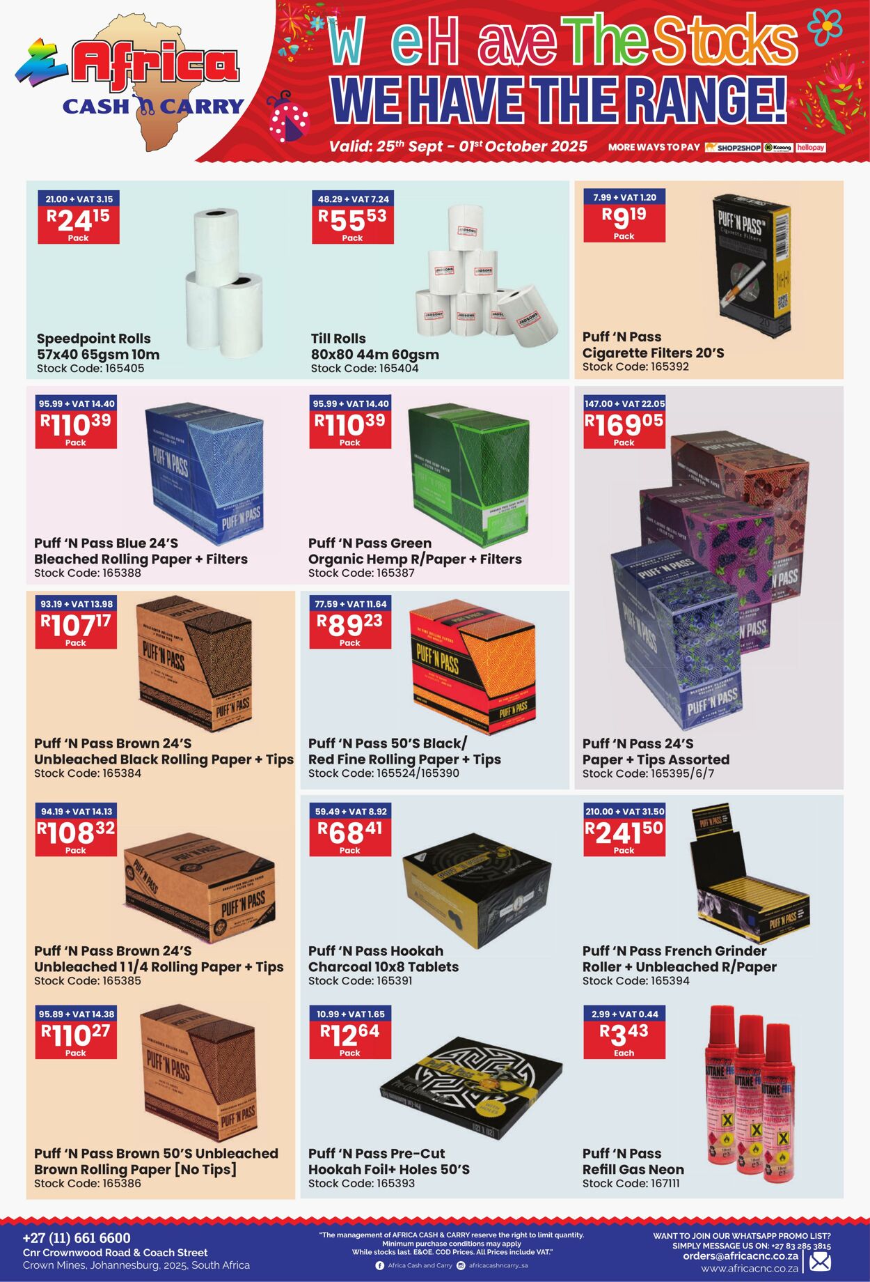 Special Africa Cash&Carry 25.09.2025 - 01.10.2025