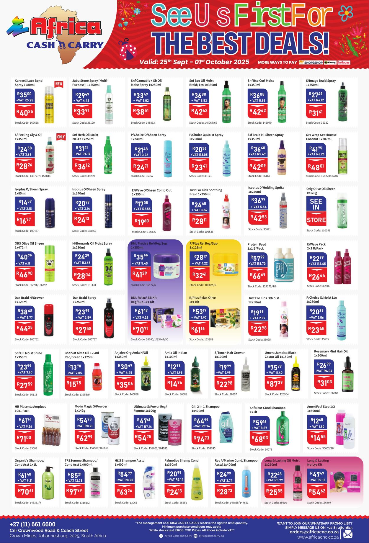Special Africa Cash&Carry 25.09.2025 - 01.10.2025