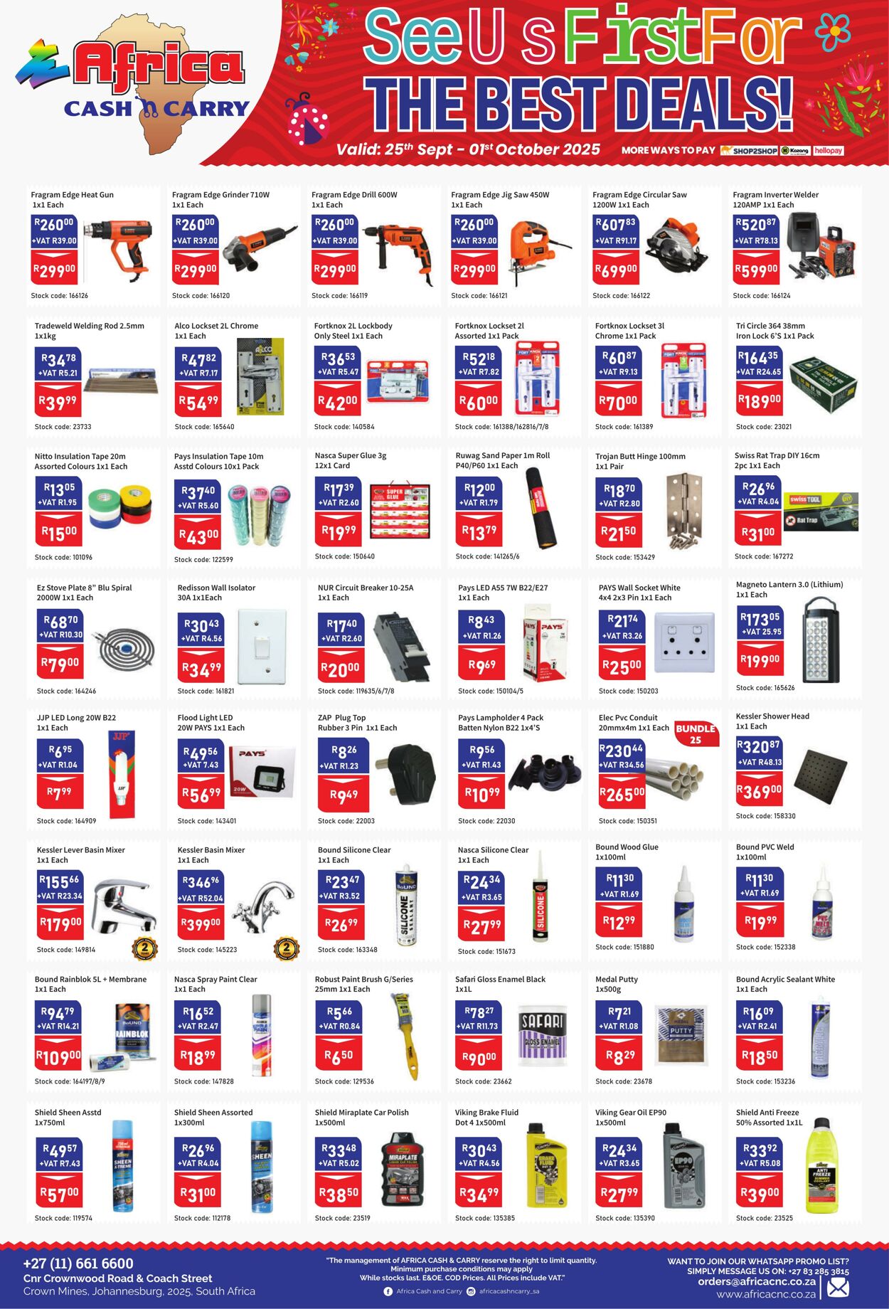 Special Africa Cash&Carry 25.09.2025 - 01.10.2025