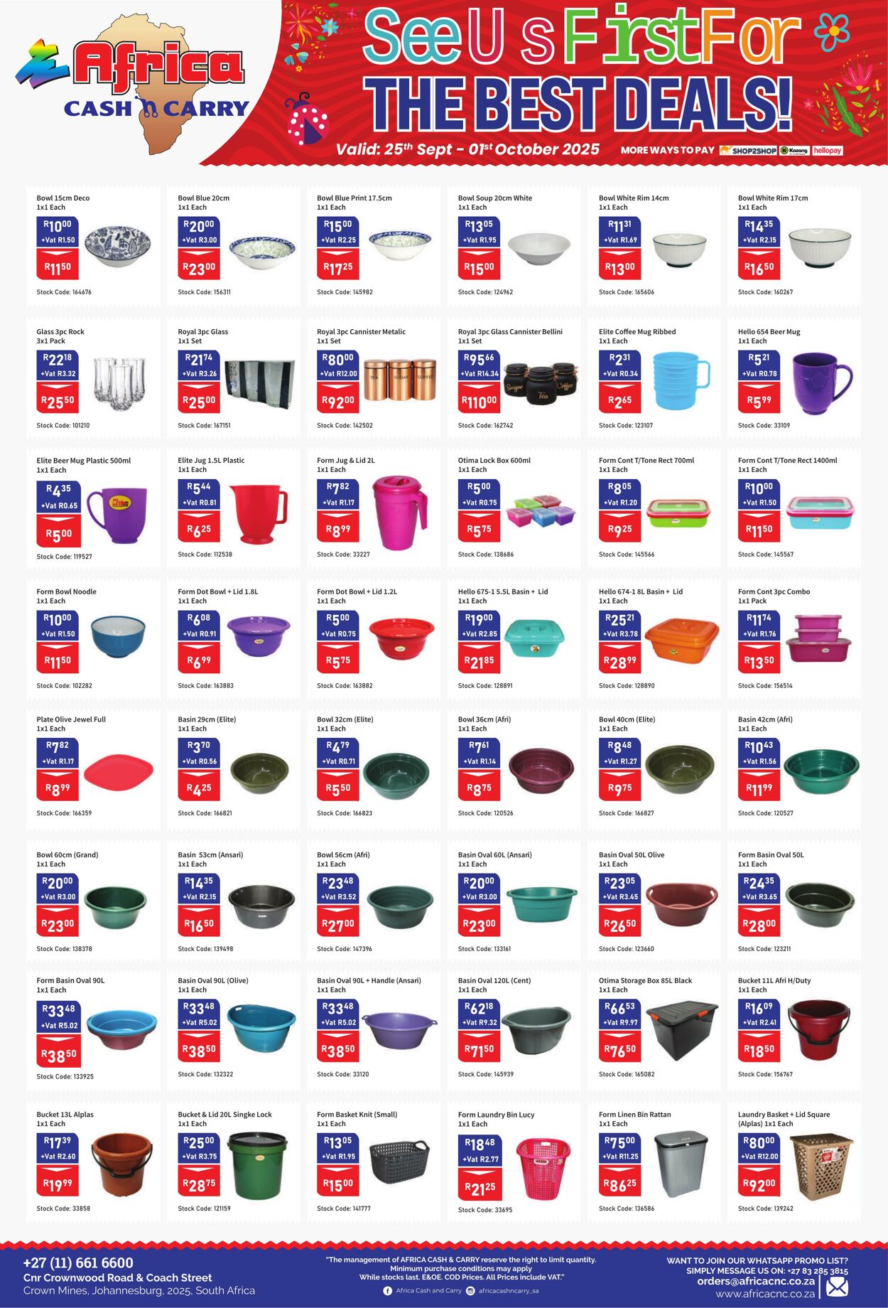 Special Africa Cash&Carry 25.09.2025 - 01.10.2025