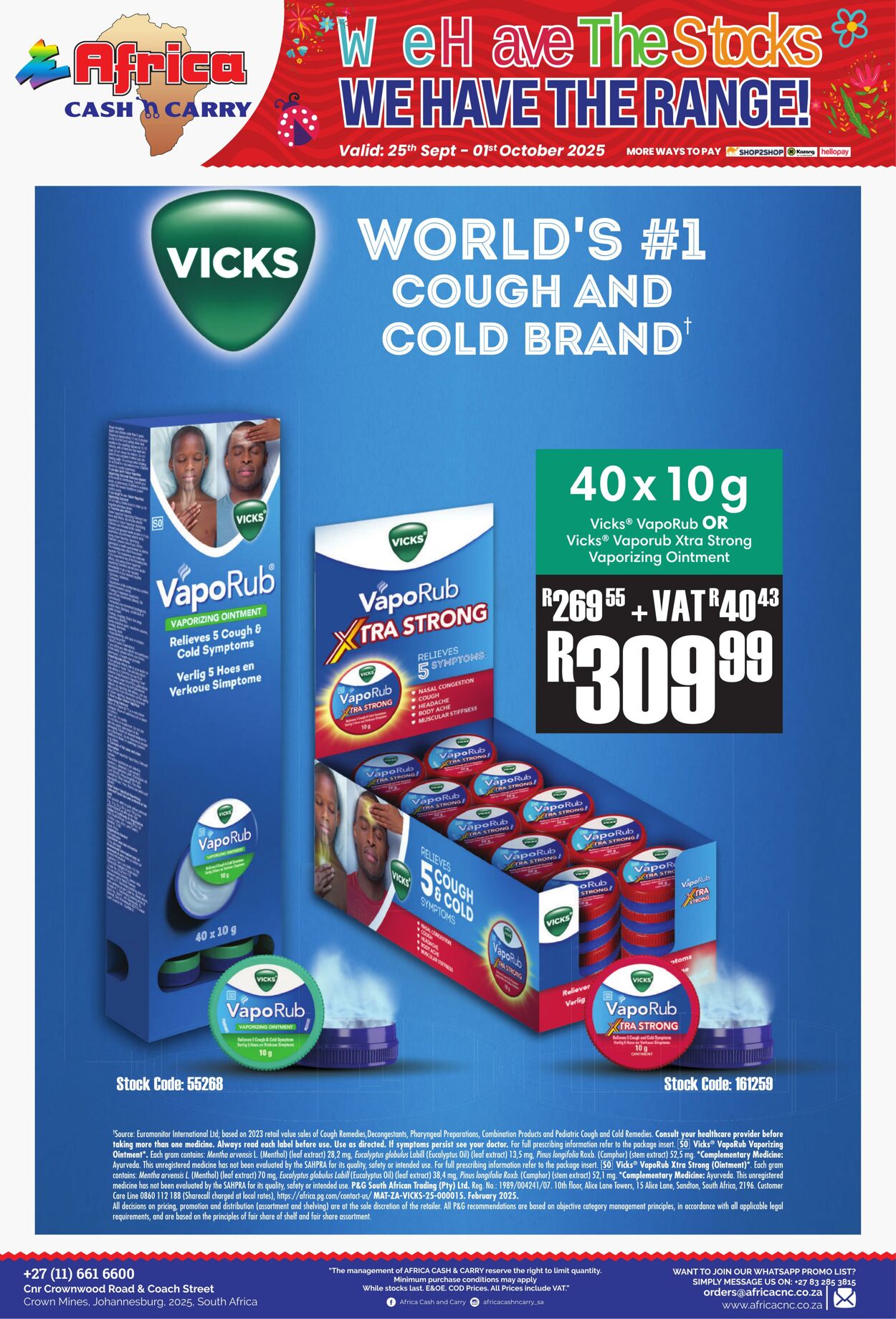 Special Africa Cash&Carry 25.09.2025 - 01.10.2025