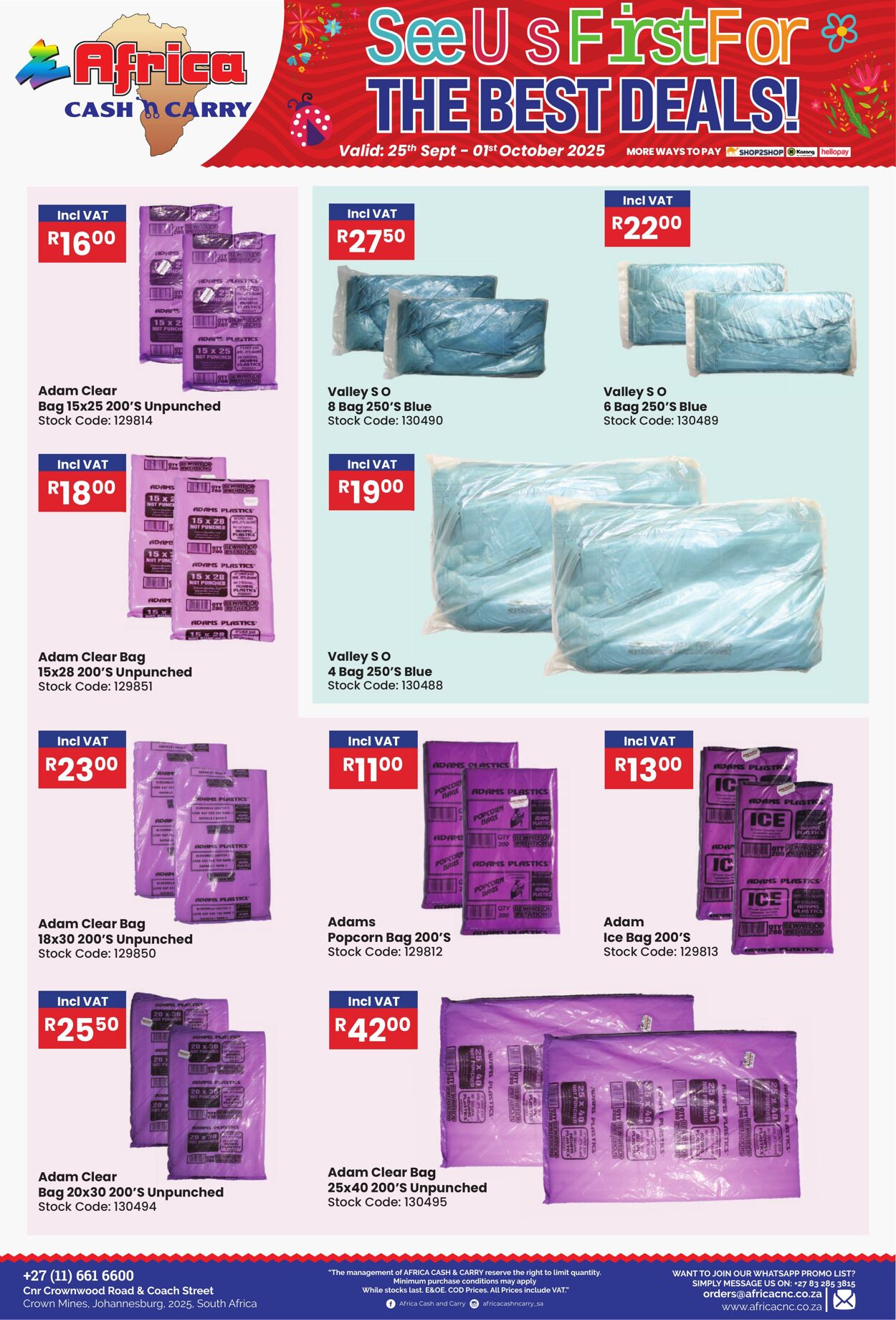 Special Africa Cash&Carry 25.09.2025 - 01.10.2025