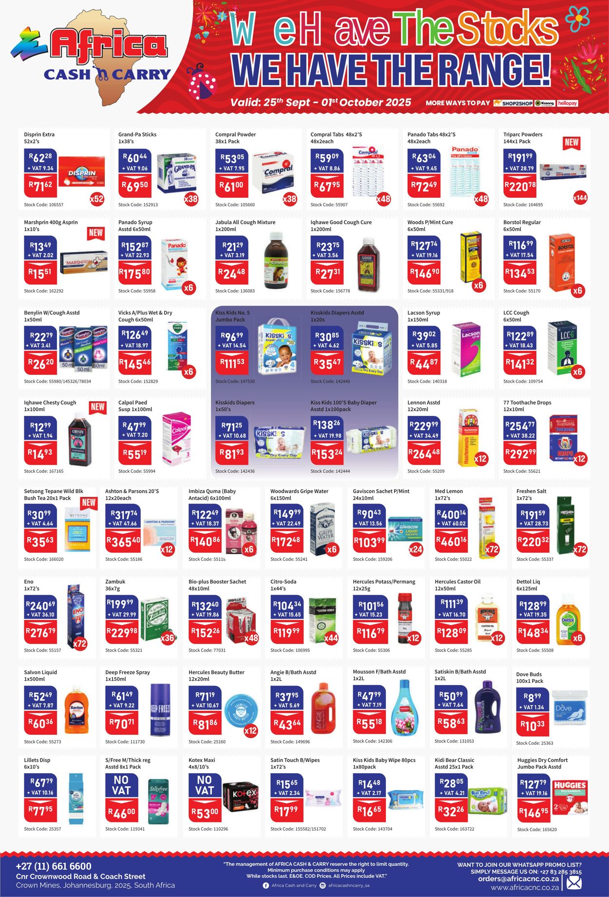 Special Africa Cash&Carry 25.09.2025 - 01.10.2025