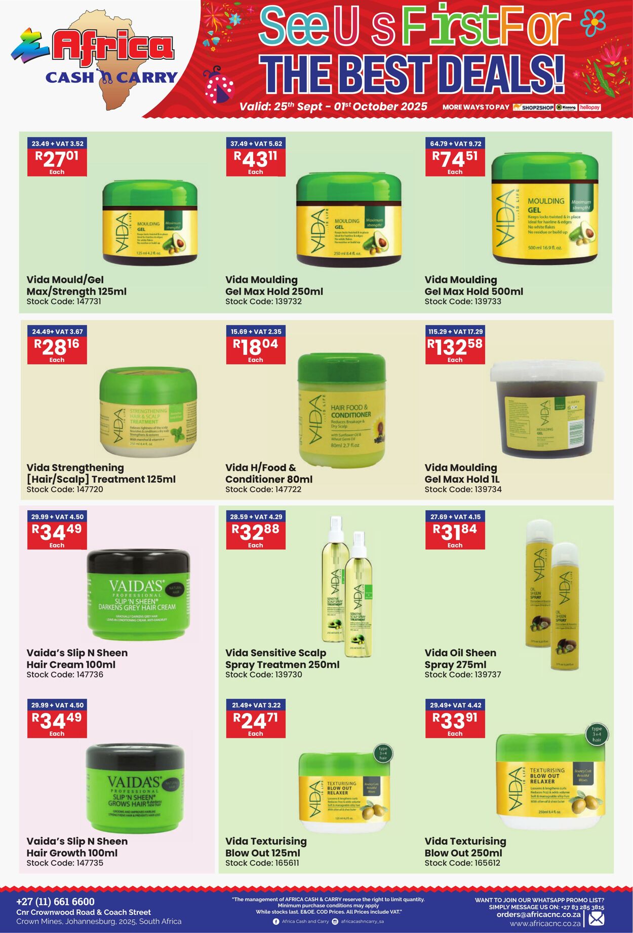 Special Africa Cash&Carry 25.09.2025 - 01.10.2025