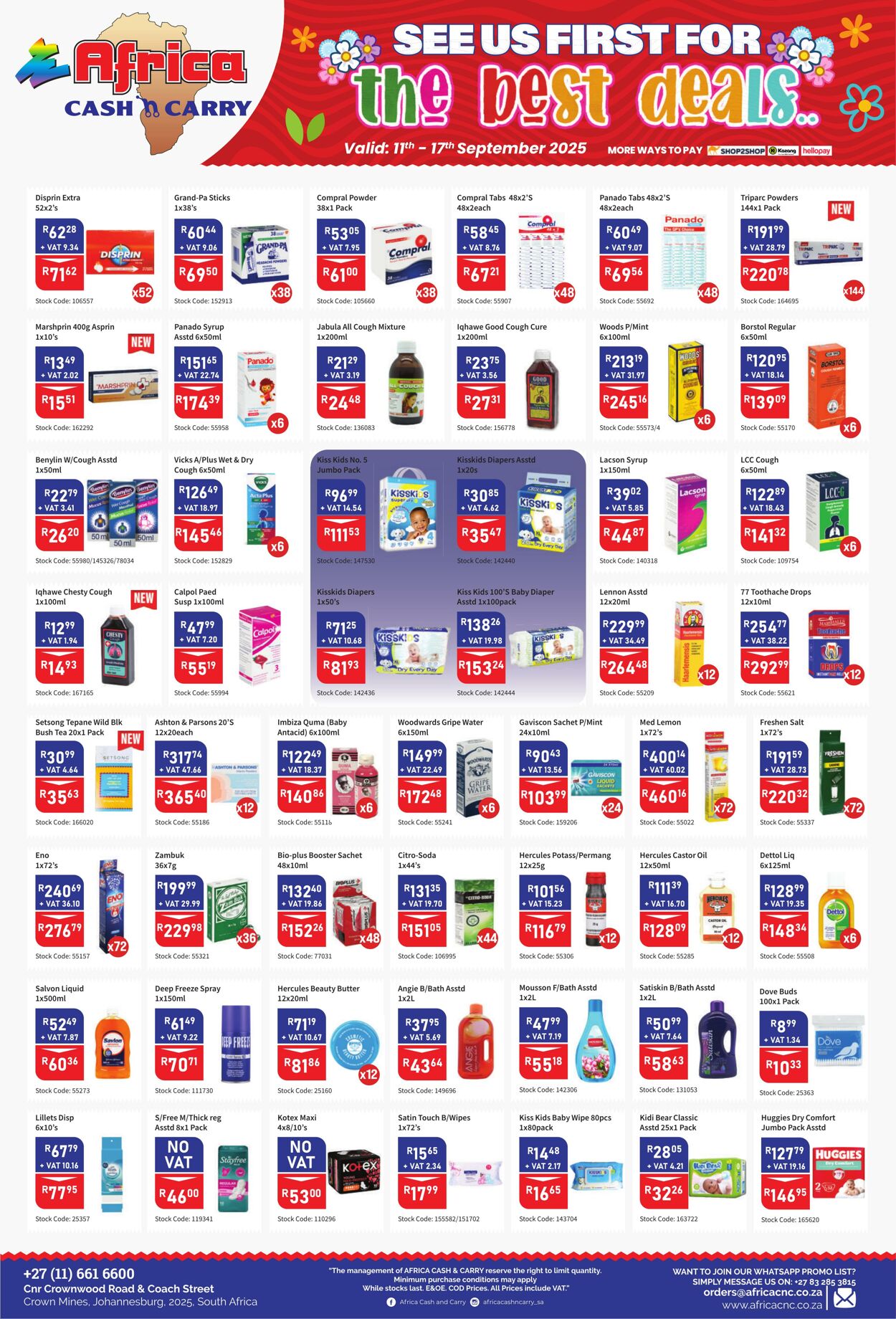 Special Africa Cash&Carry 11.09.2025 - 17.09.2025