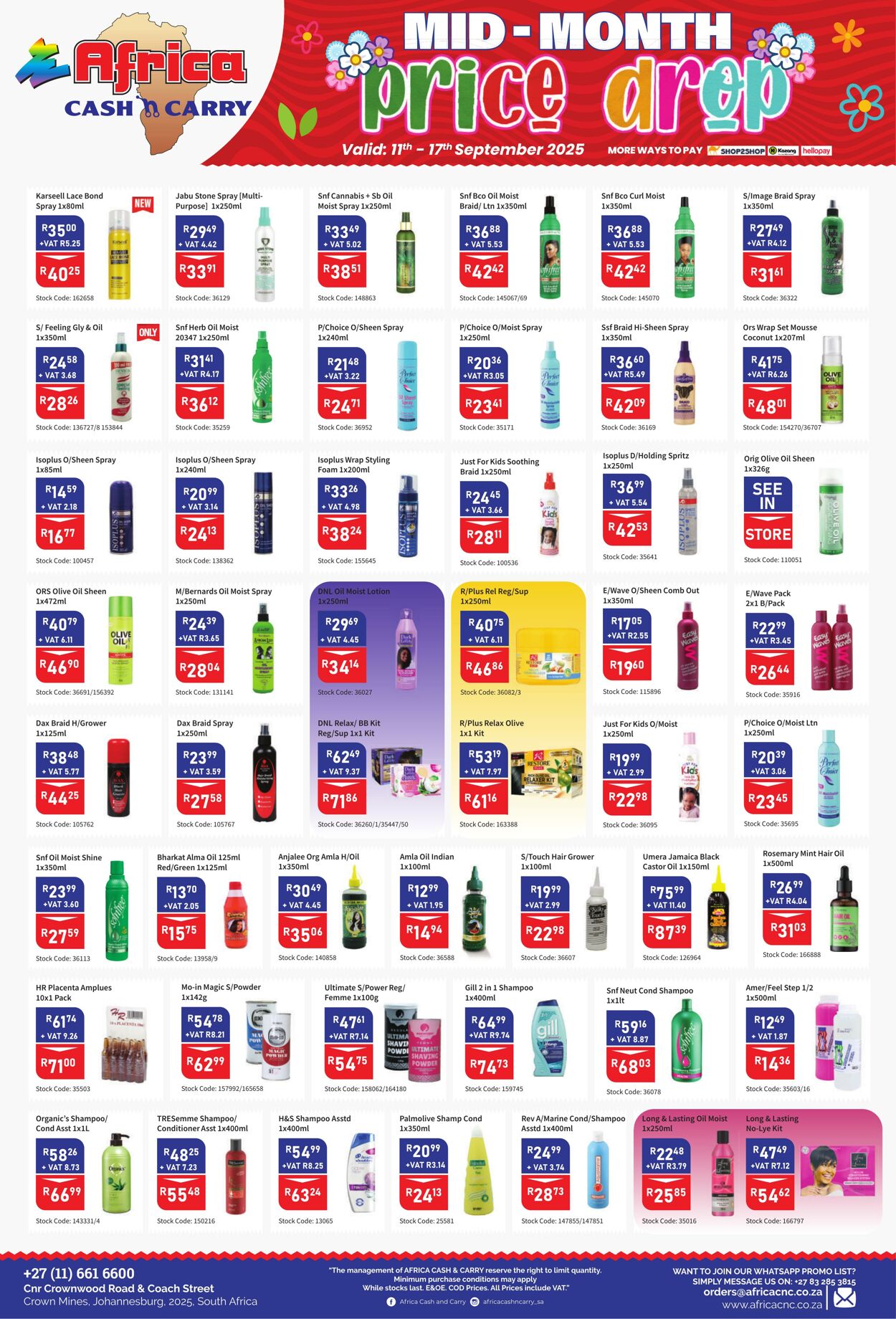 Special Africa Cash&Carry 11.09.2025 - 17.09.2025