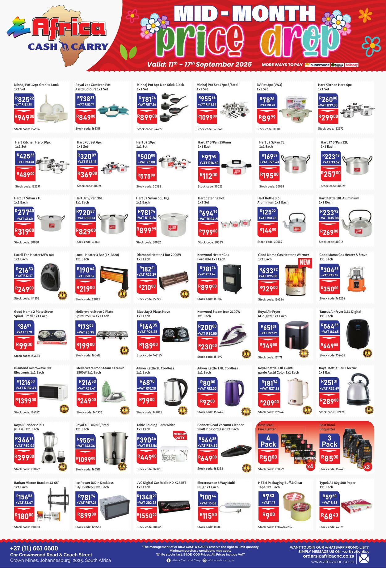 Special Africa Cash&Carry 11.09.2025 - 17.09.2025