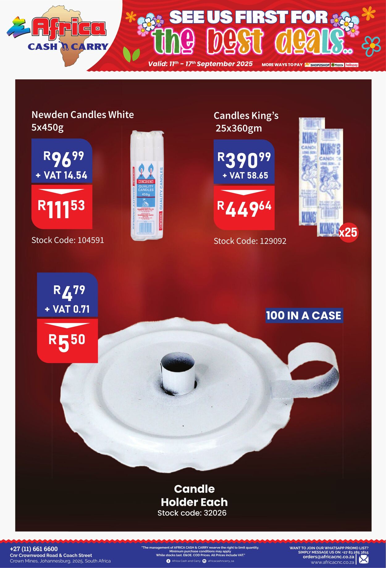 Special Africa Cash&Carry 11.09.2025 - 17.09.2025
