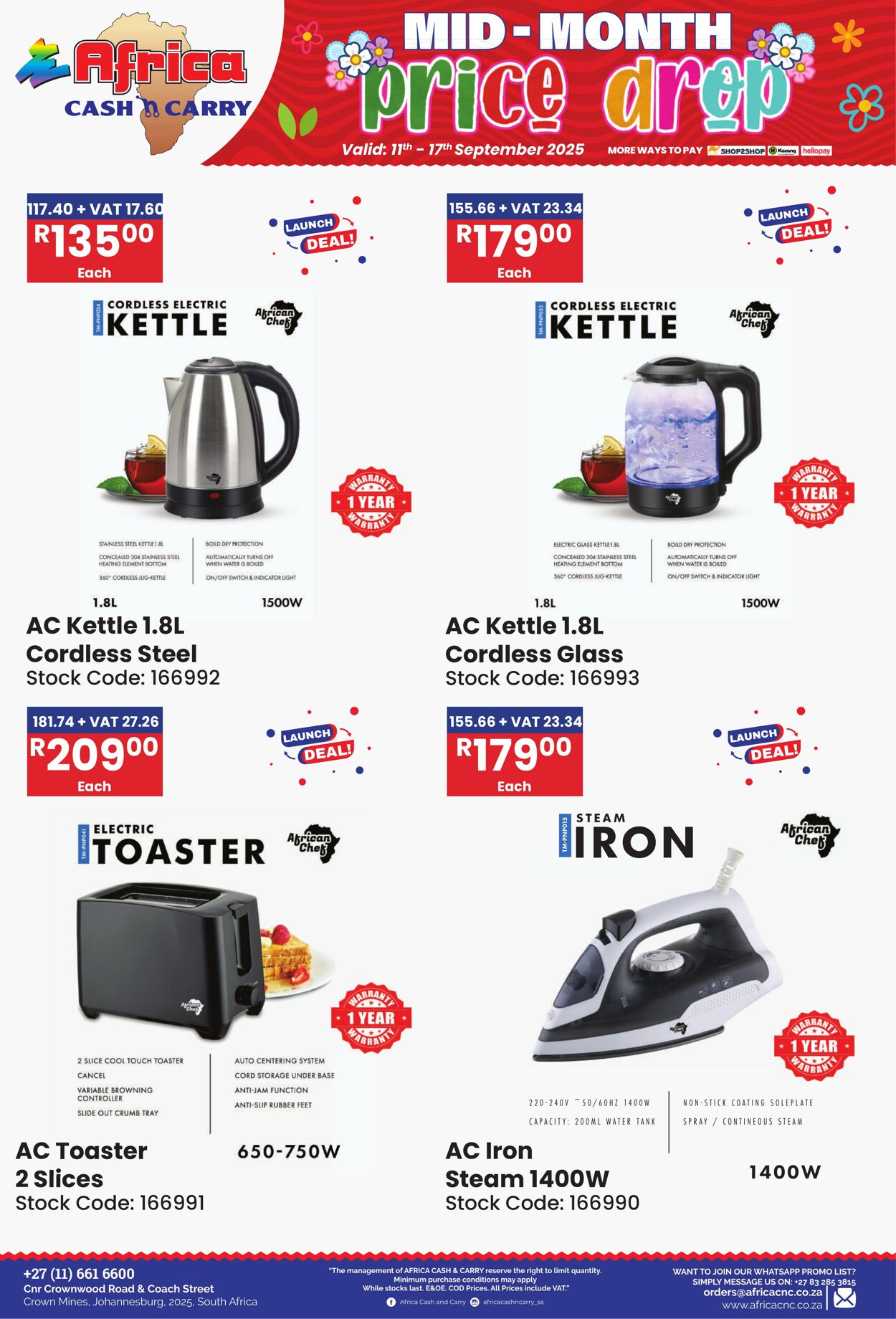 Special Africa Cash&Carry 11.09.2025 - 17.09.2025