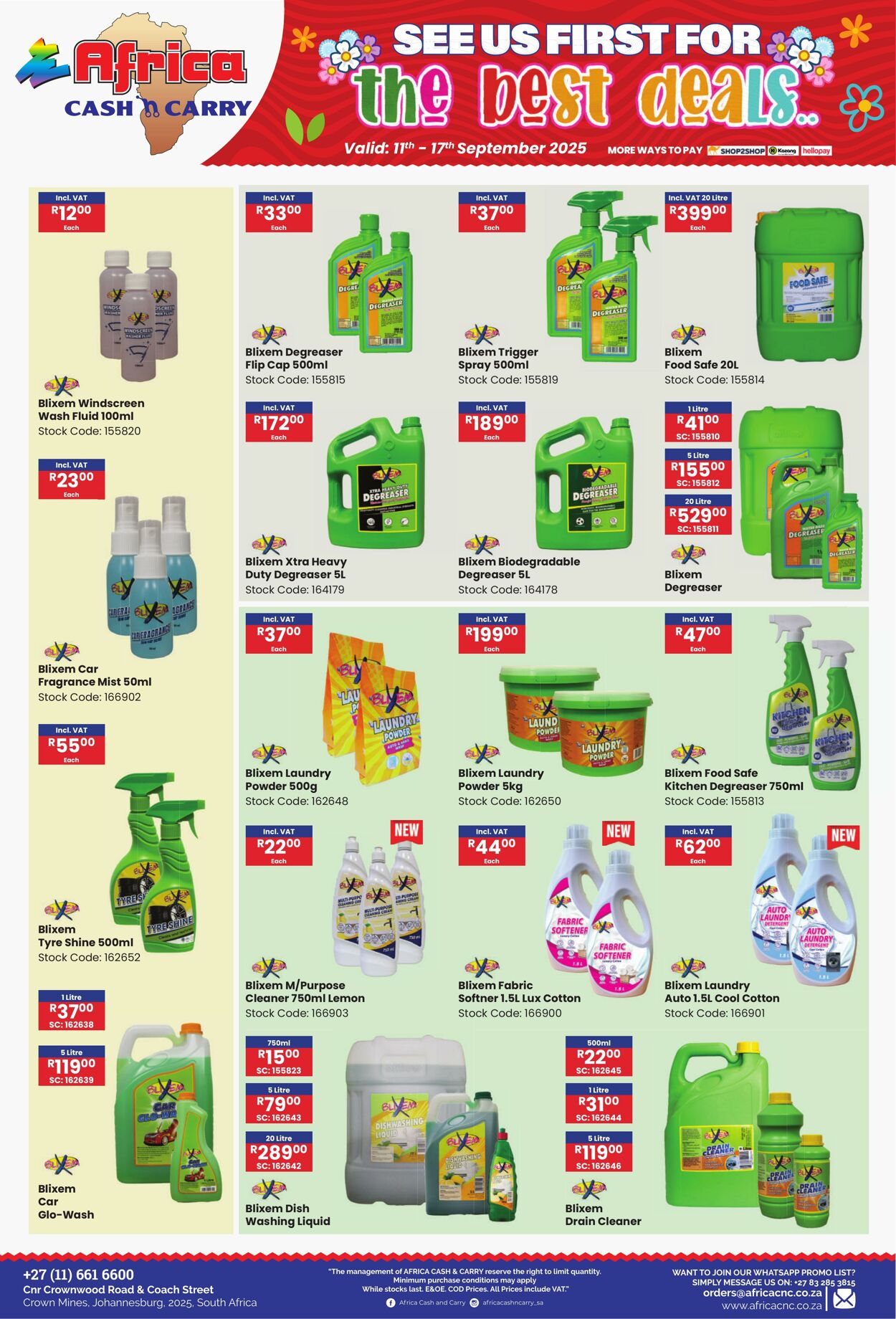 Special Africa Cash&Carry 11.09.2025 - 17.09.2025