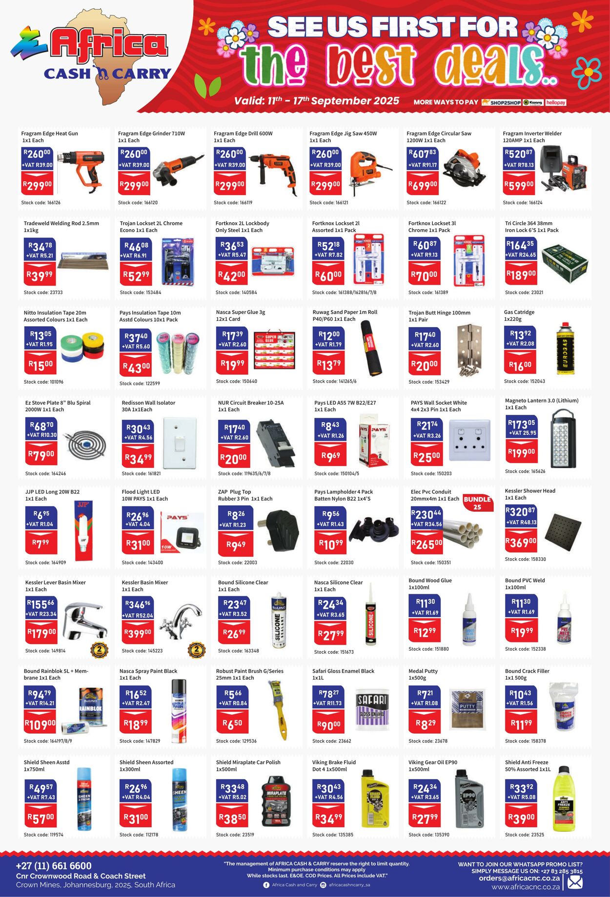 Special Africa Cash&Carry 11.09.2025 - 17.09.2025