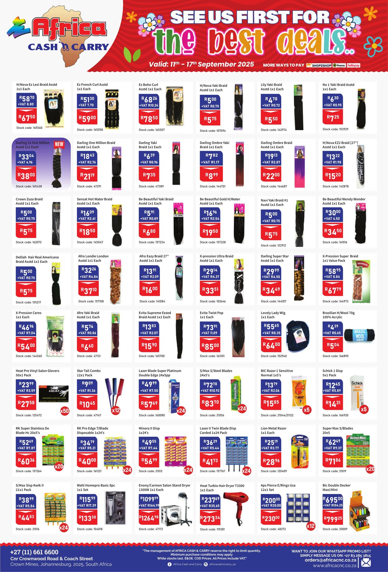 Special Africa Cash&Carry 11.09.2025 - 17.09.2025