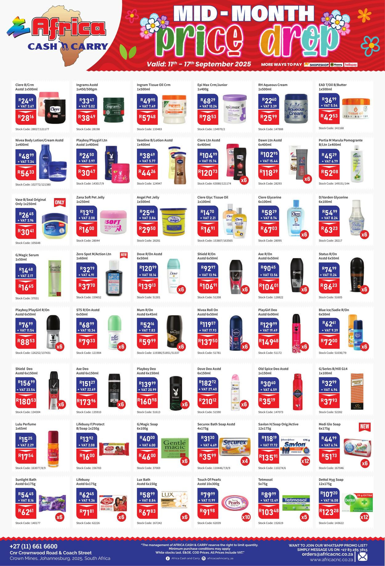 Special Africa Cash&Carry 11.09.2025 - 17.09.2025