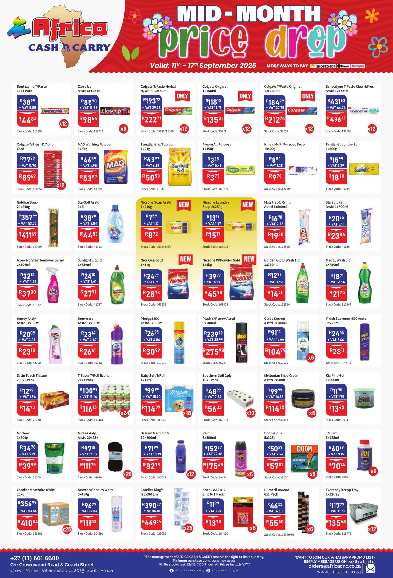 Special Africa Cash&Carry 11.09.2025 - 17.09.2025