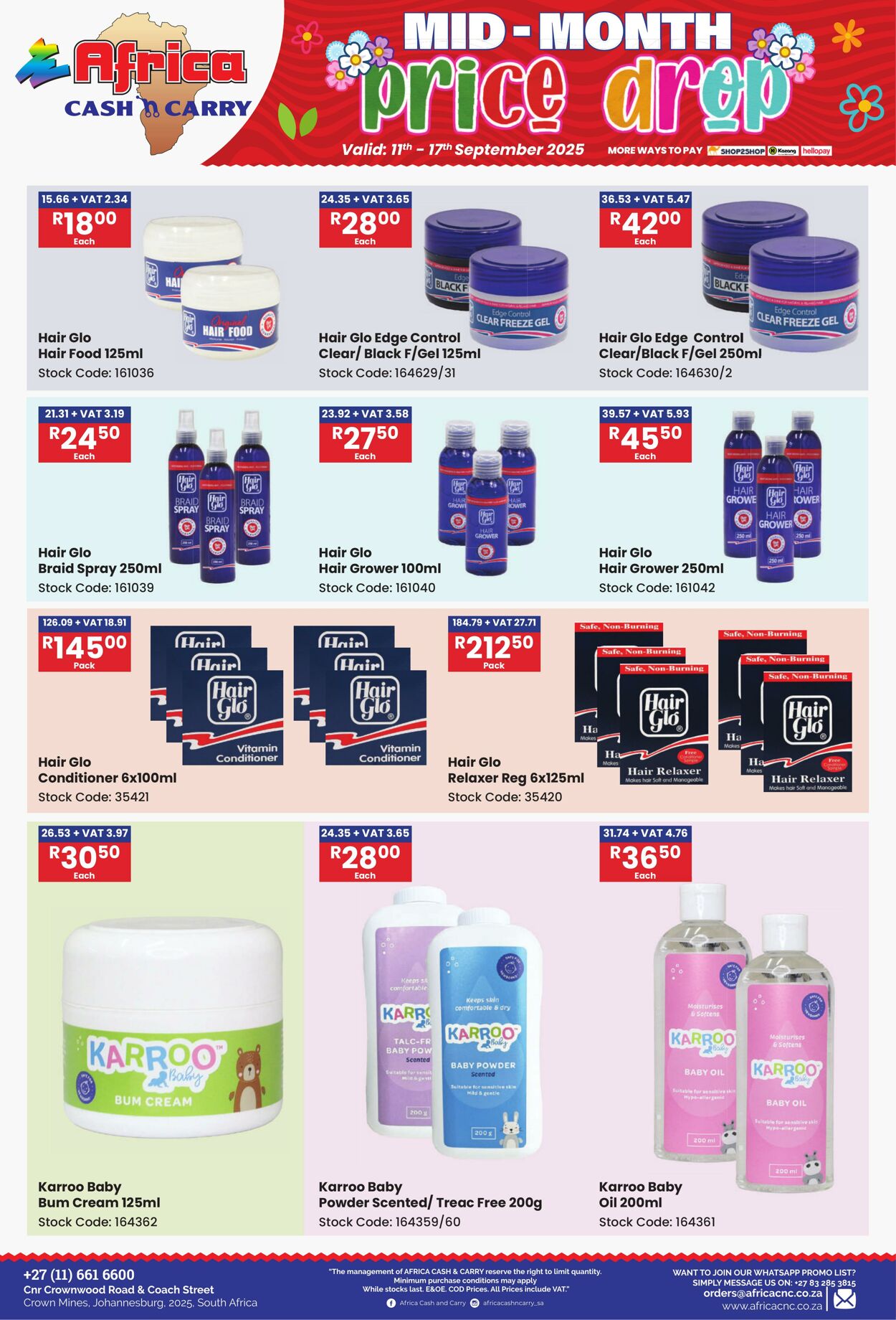 Special Africa Cash&Carry 11.09.2025 - 17.09.2025
