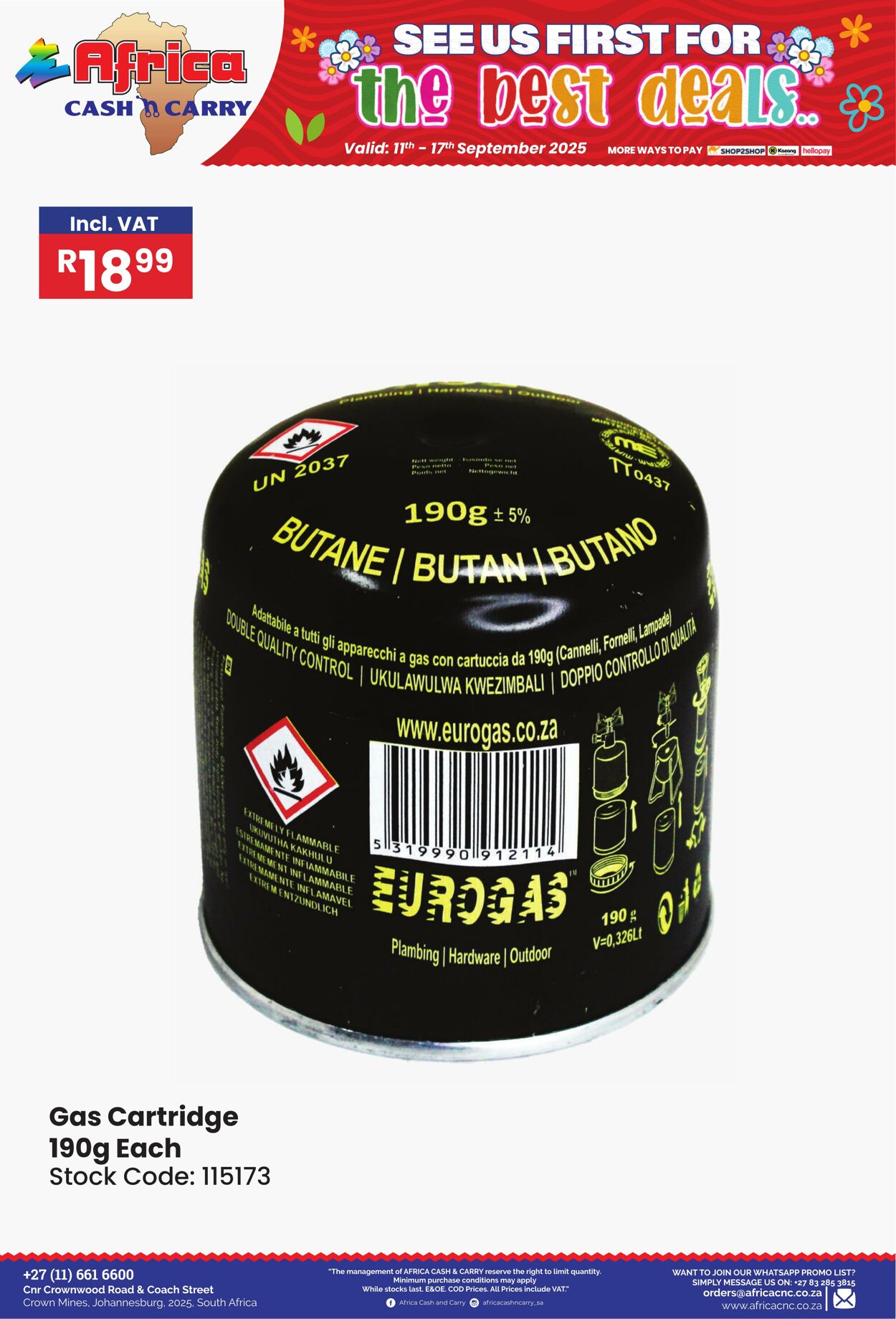 Special Africa Cash&Carry 11.09.2025 - 17.09.2025