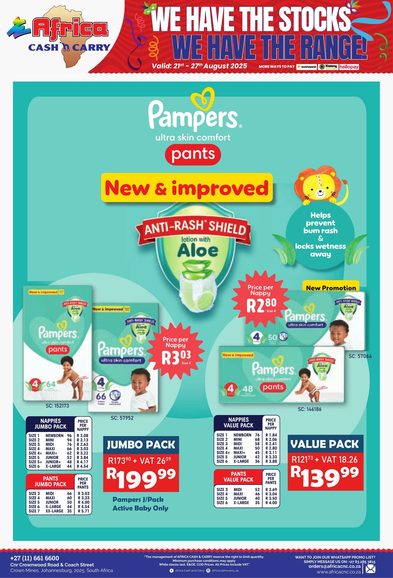Special Africa Cash&Carry 21.08.2025 - 27.08.2025