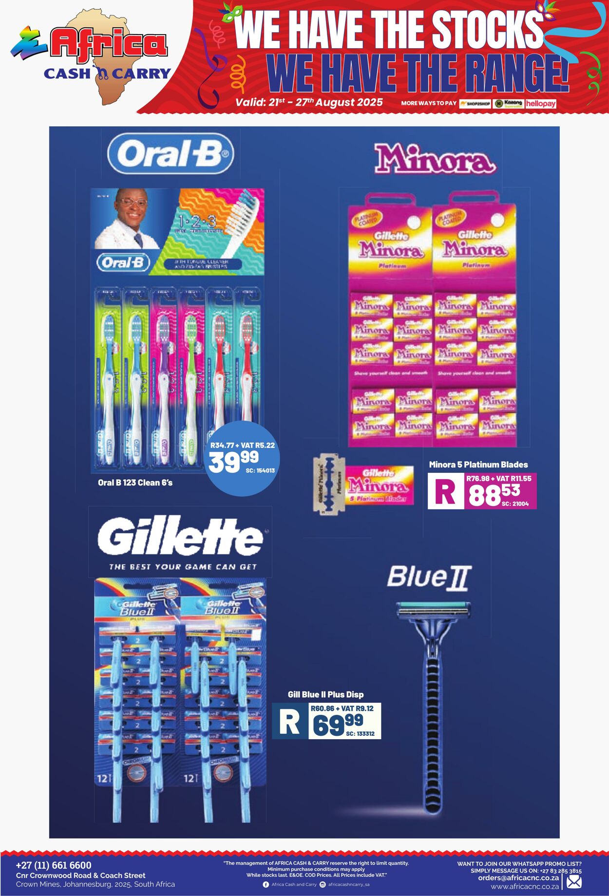 Special Africa Cash&Carry 21.08.2025 - 27.08.2025