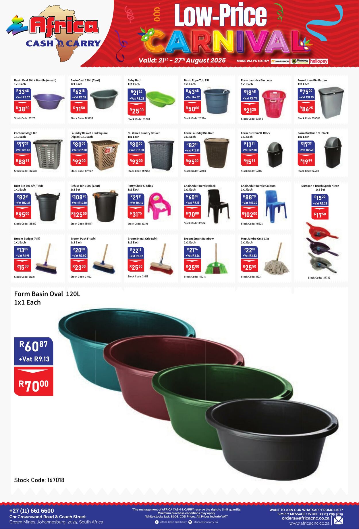 Special Africa Cash&Carry 21.08.2025 - 27.08.2025