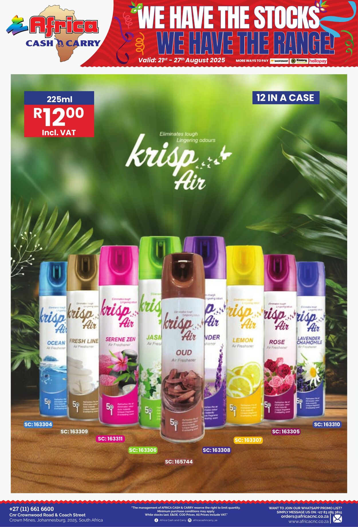 Special Africa Cash&Carry 21.08.2025 - 27.08.2025