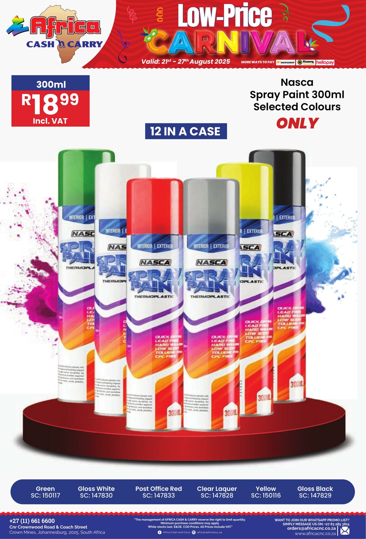 Special Africa Cash&Carry 21.08.2025 - 27.08.2025