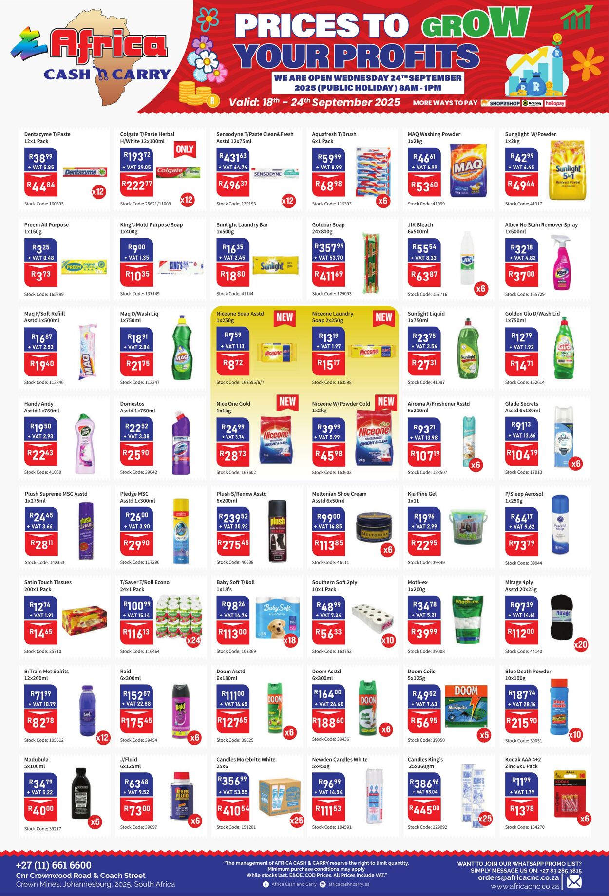 Special Africa Cash&Carry 18.09.2025 - 24.09.2025